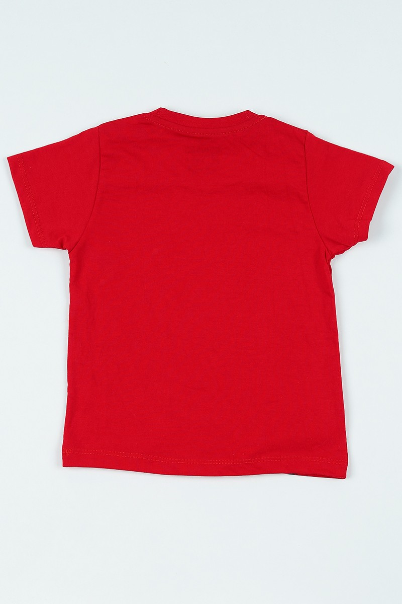 Kırmızı (3-7 Yaş) Every Baskılı Erkek Çocuk Tişört 108238