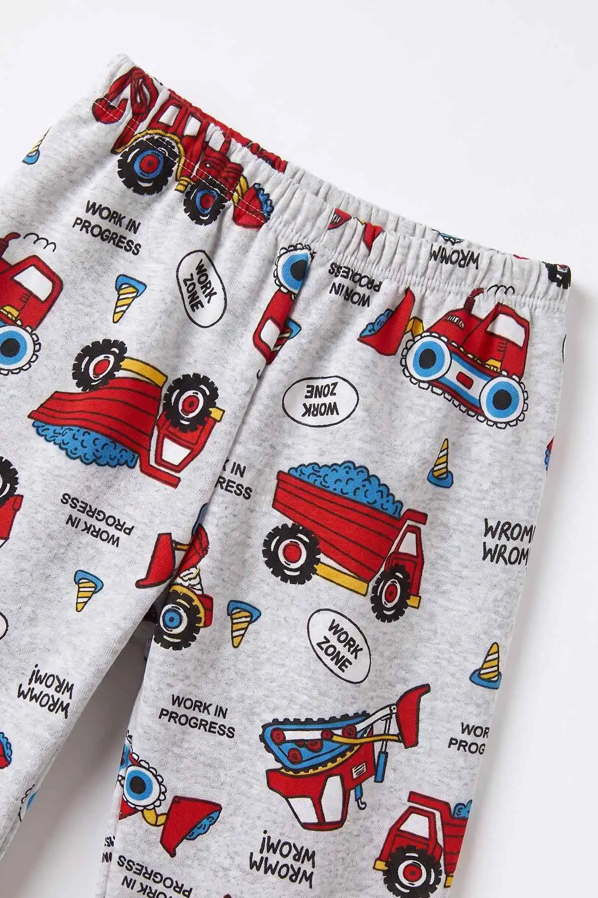 Kırmızı (4-10 Yaş) Desenli 2 İp Erkek Çocuk Pijama Takım 483316