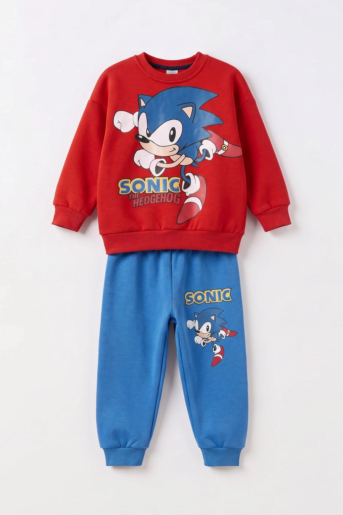 Kırmızı (4-10 Yaş) Karakter Baskılı 3 İp Şardonlu Erkek Çocuk Kışlık Takım 498674