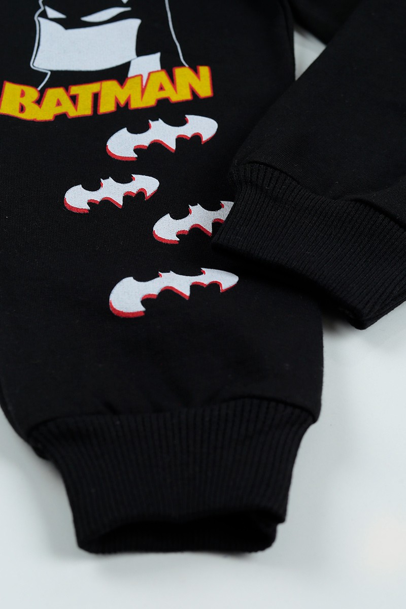 Kırmızı (5-8 Yaş) Batman Baskılı Çantalı Erkek Çocuk Takım 96593