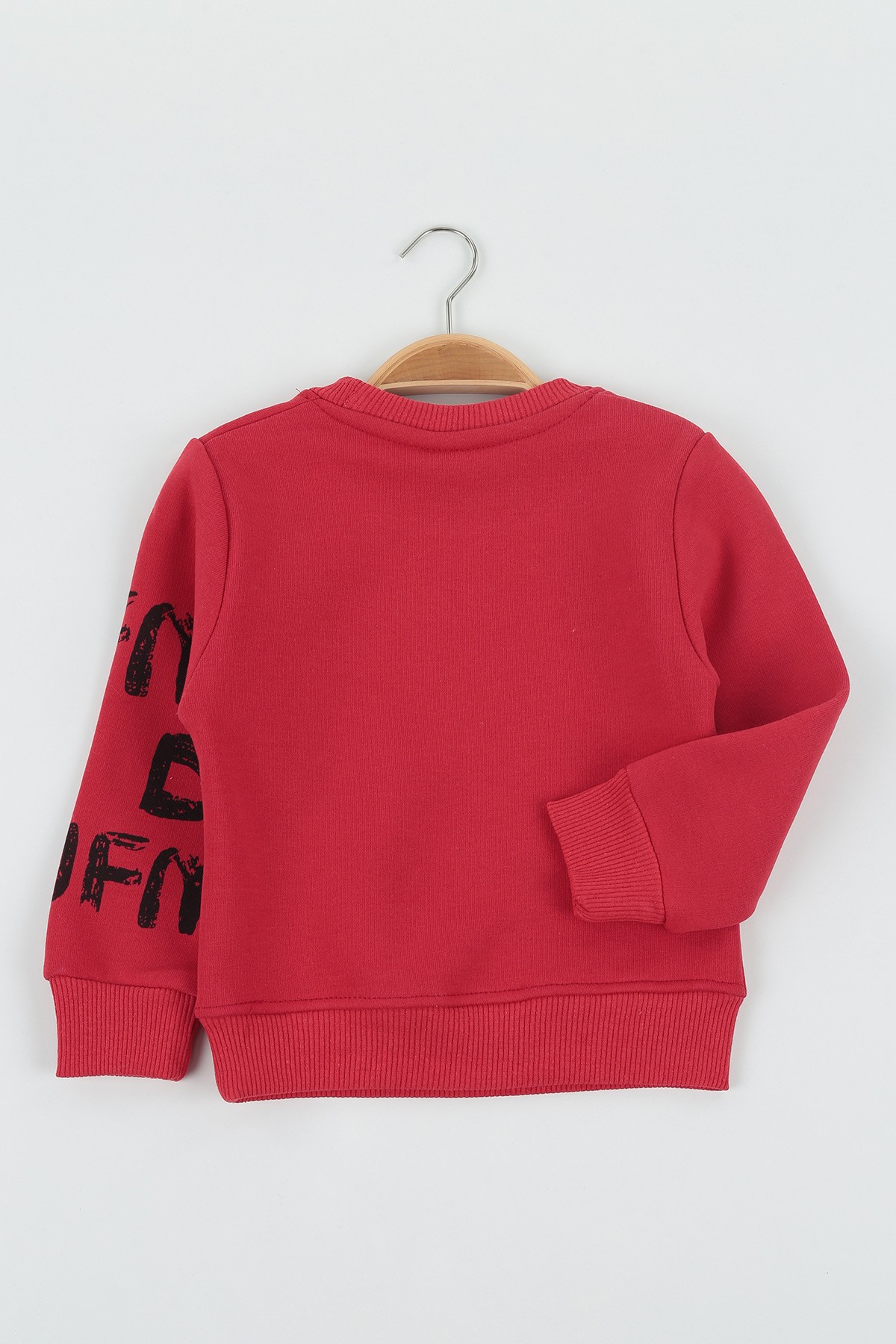 Kırmızı (8-12 Yaş) Body Clove Baskılı Üç İp Şardonlu Erkek Çocuk Sweat Polar 135216