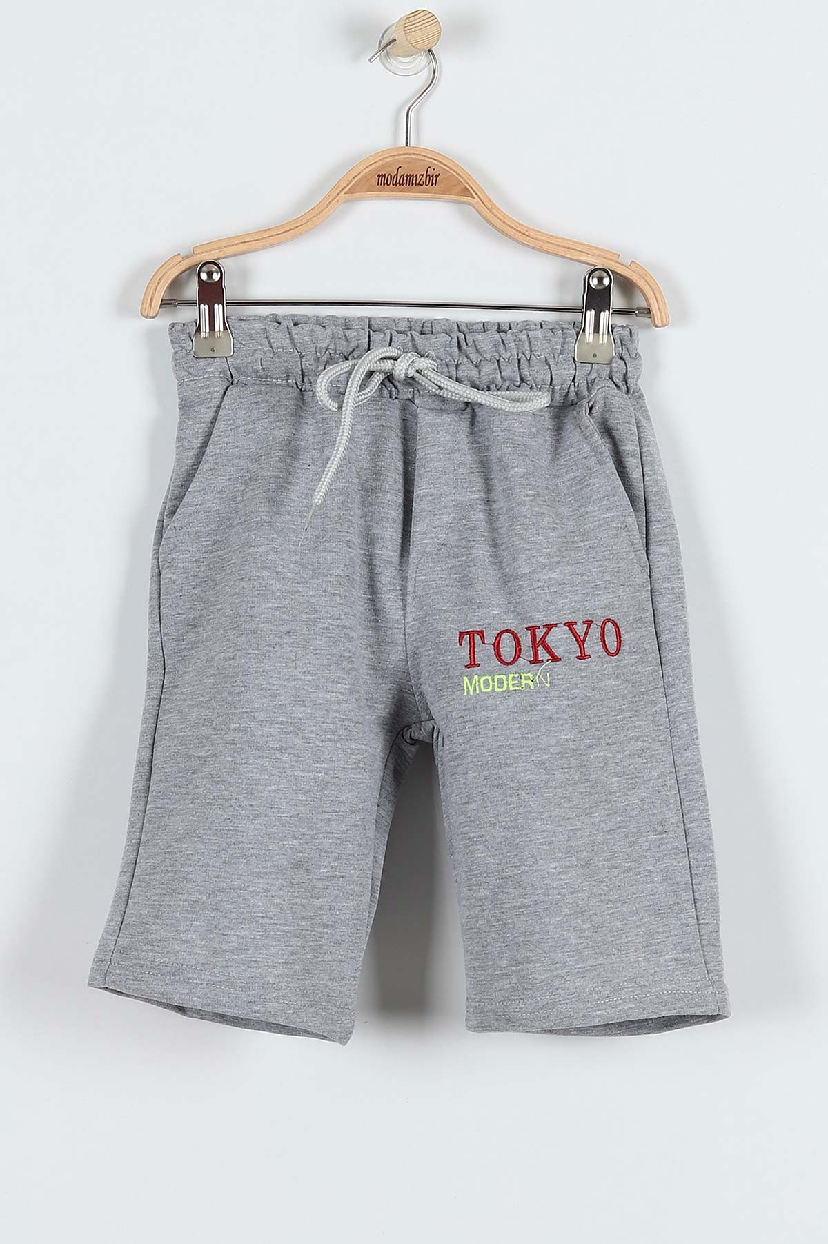 Kırmızı (9-12 Yaş) Tokyo Nakışlı Belden Bağlamalı Erkek Çocuk Takım 183034