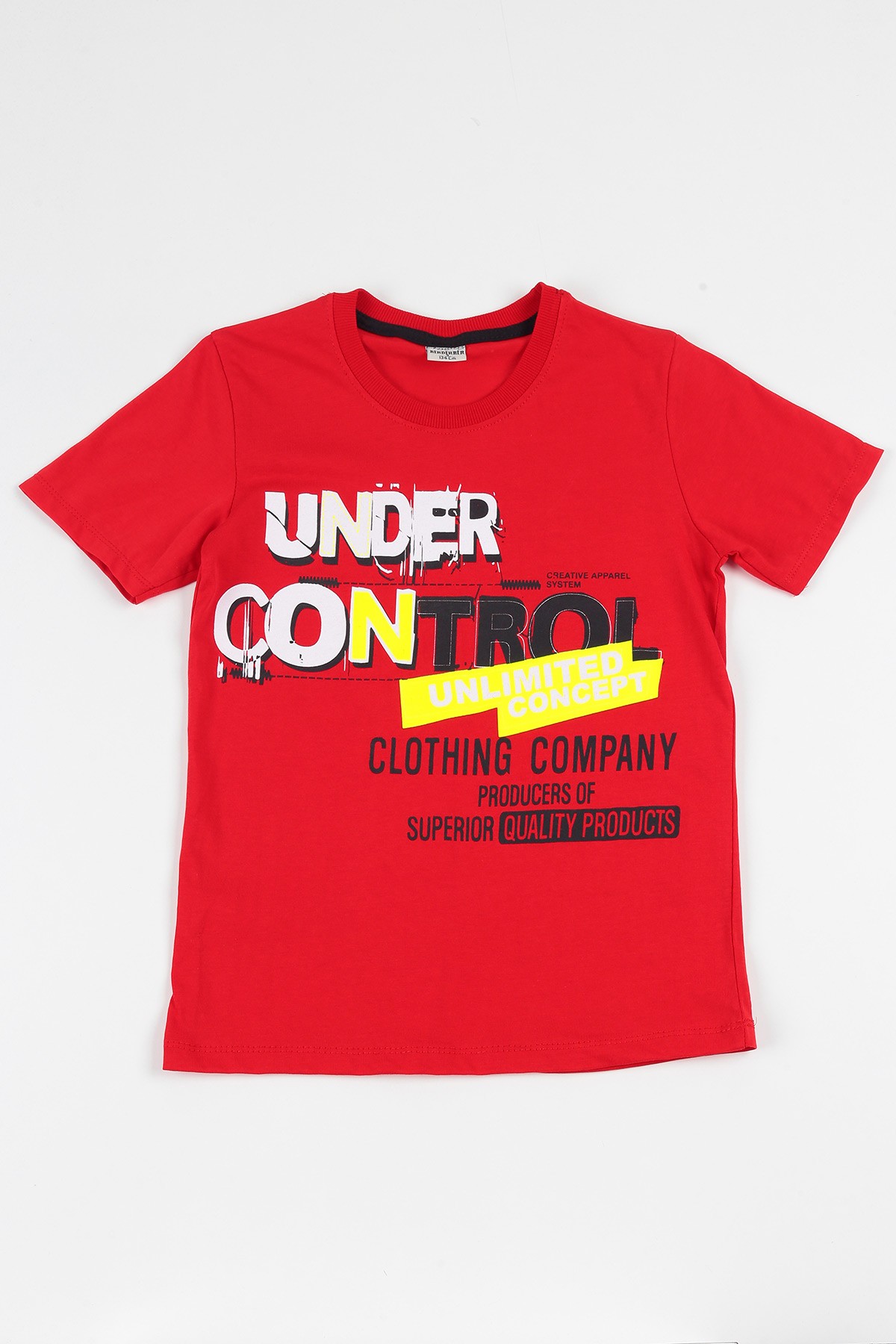 Kırmızı (9-12 yaş) Under Control Baskılı Erkek Çocuk Tişört 112746