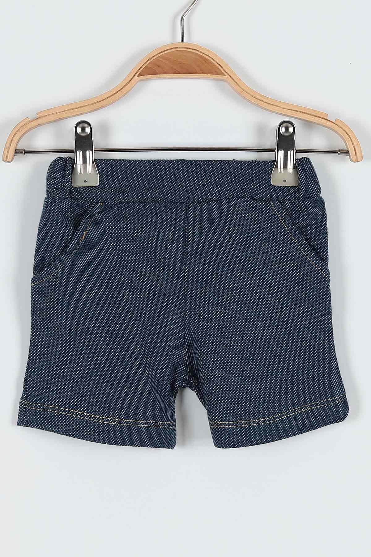 Kırmızı (9-24 Ay) Crew Surf Baskılı Şortlu Erkek Bebe Takım 182588