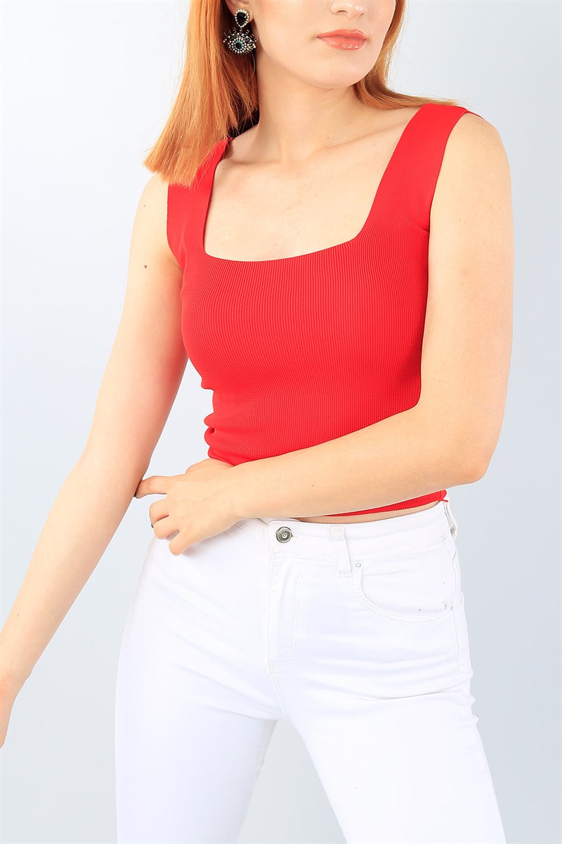 Kırmızı Bayan Triko Atlet 39543