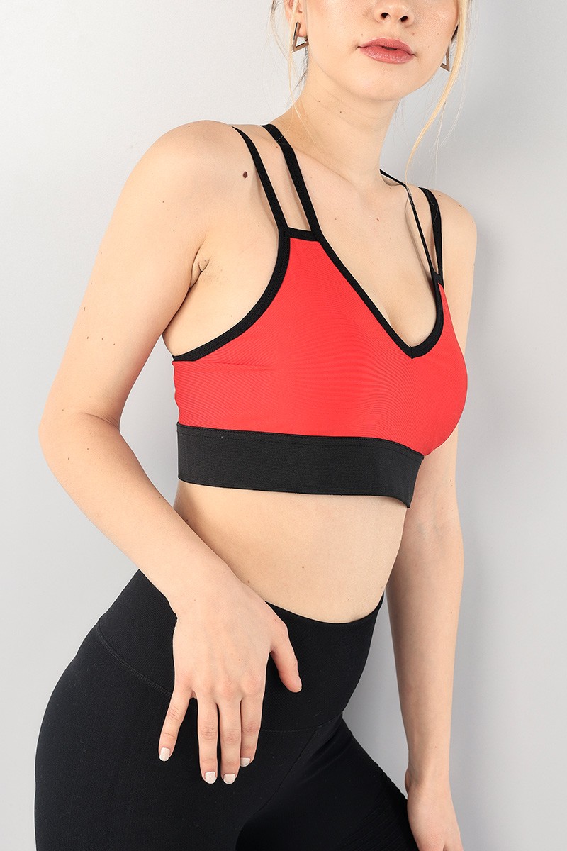 Kırmızı Çapraz Tasarım Büstiyer 90822