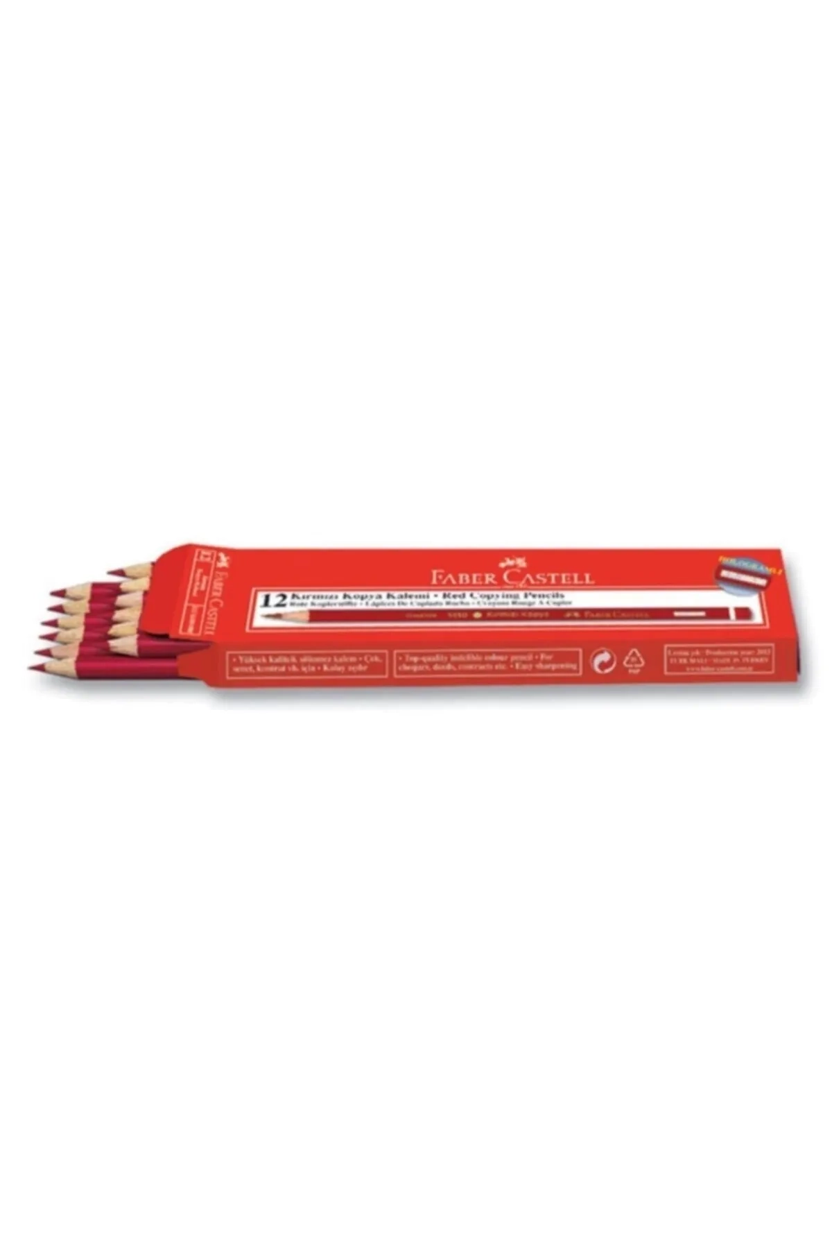 Kırmızı Faber-Castell Kopya Boya Kalemi 12'Lİ 287963