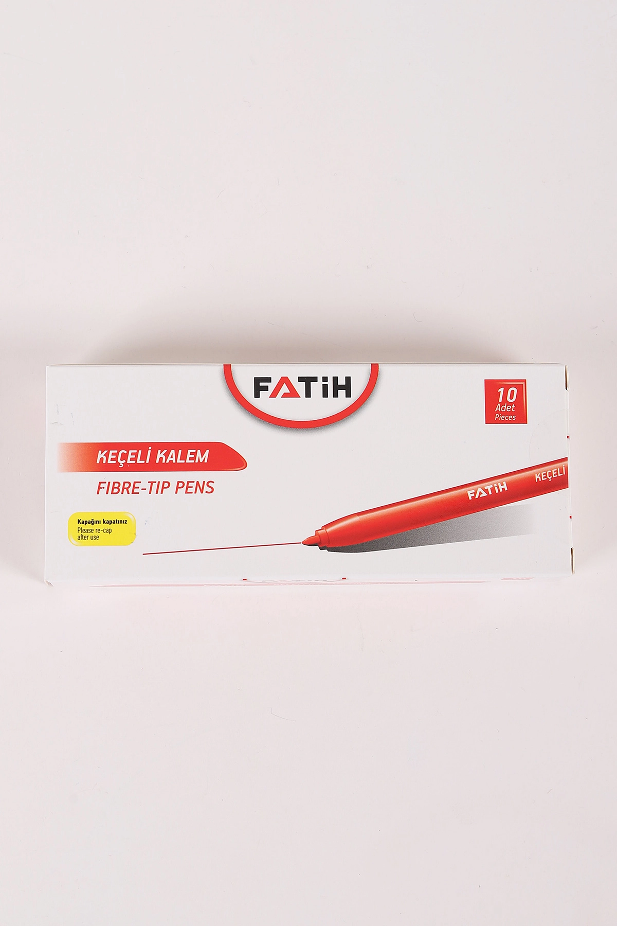 Kırmızı Fatih Ofis Tipi Keçeli Boya Kalemi 10'lu 456957