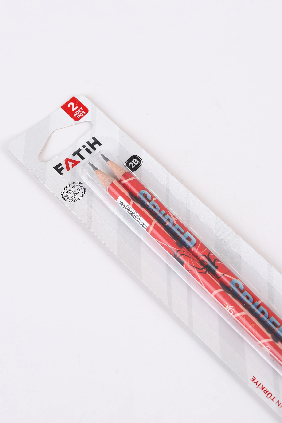 Kırmızı Fatih Silgili 2'li Kurşun Kalem 489545