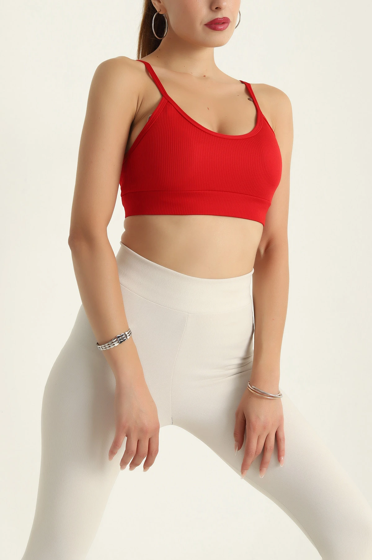 Kırmızı İp Askılı Fitilli Fleto Büstiyer 297681