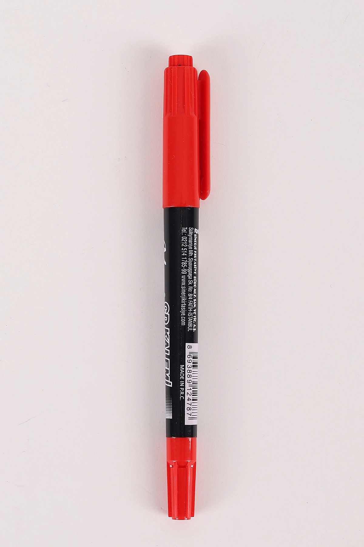 Kırmızı Masis Cd Kalemi -  Asetat Kalem Çift Taraflı Uç 0.5-1.0 Mm 457315