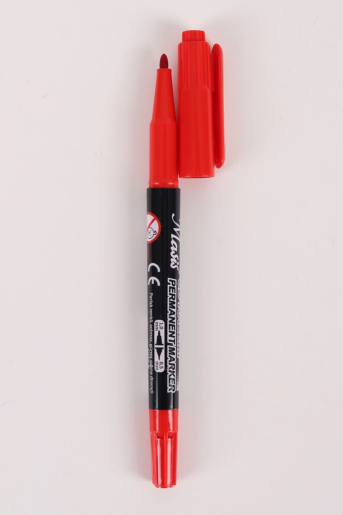 Kırmızı Masis Cd Kalemi -  Asetat Kalem Çift Taraflı Uç 0.5-1.0 Mm 457315
