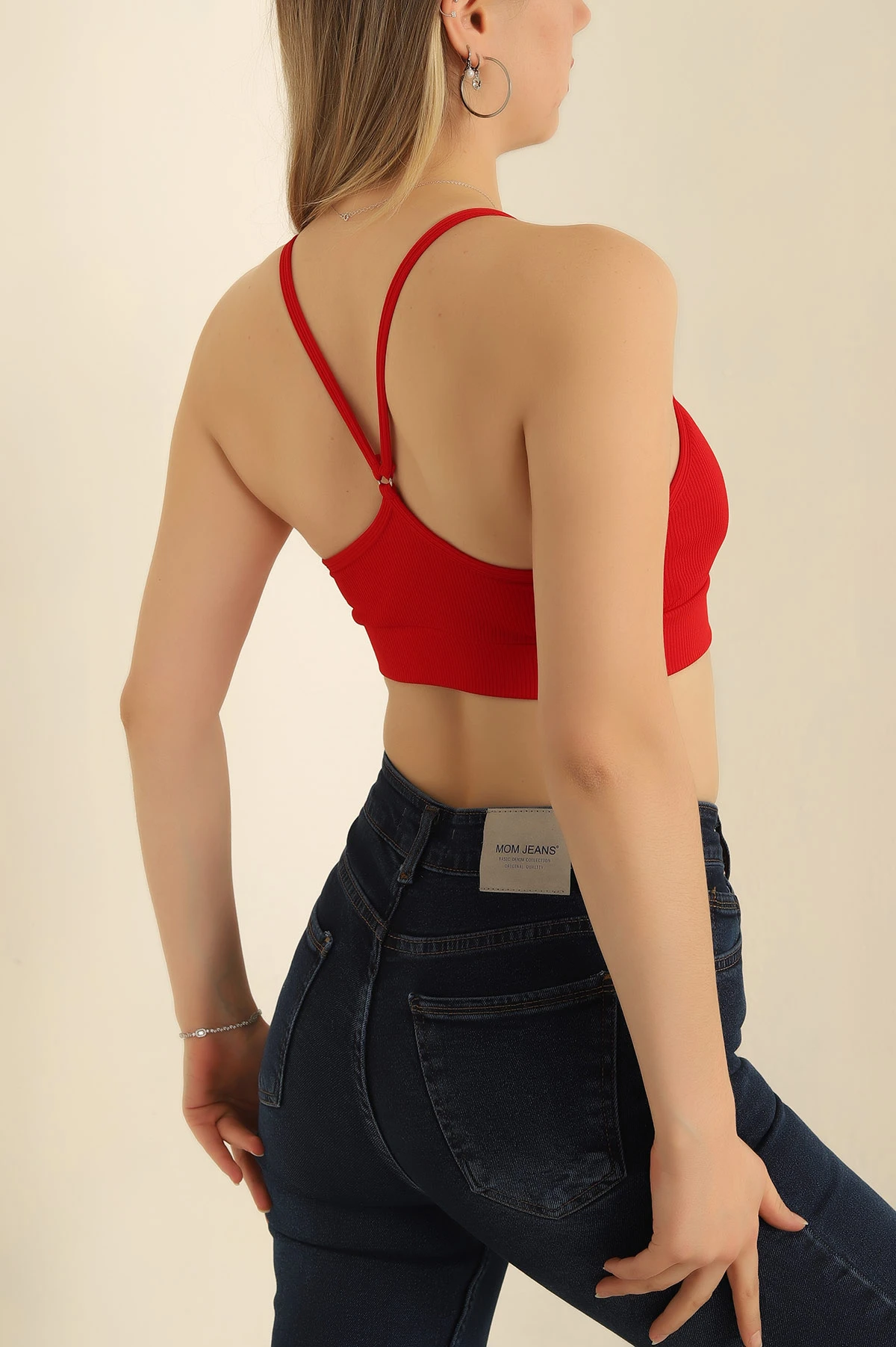 Kırmızı Pedli Likralı Büstiyer 247627