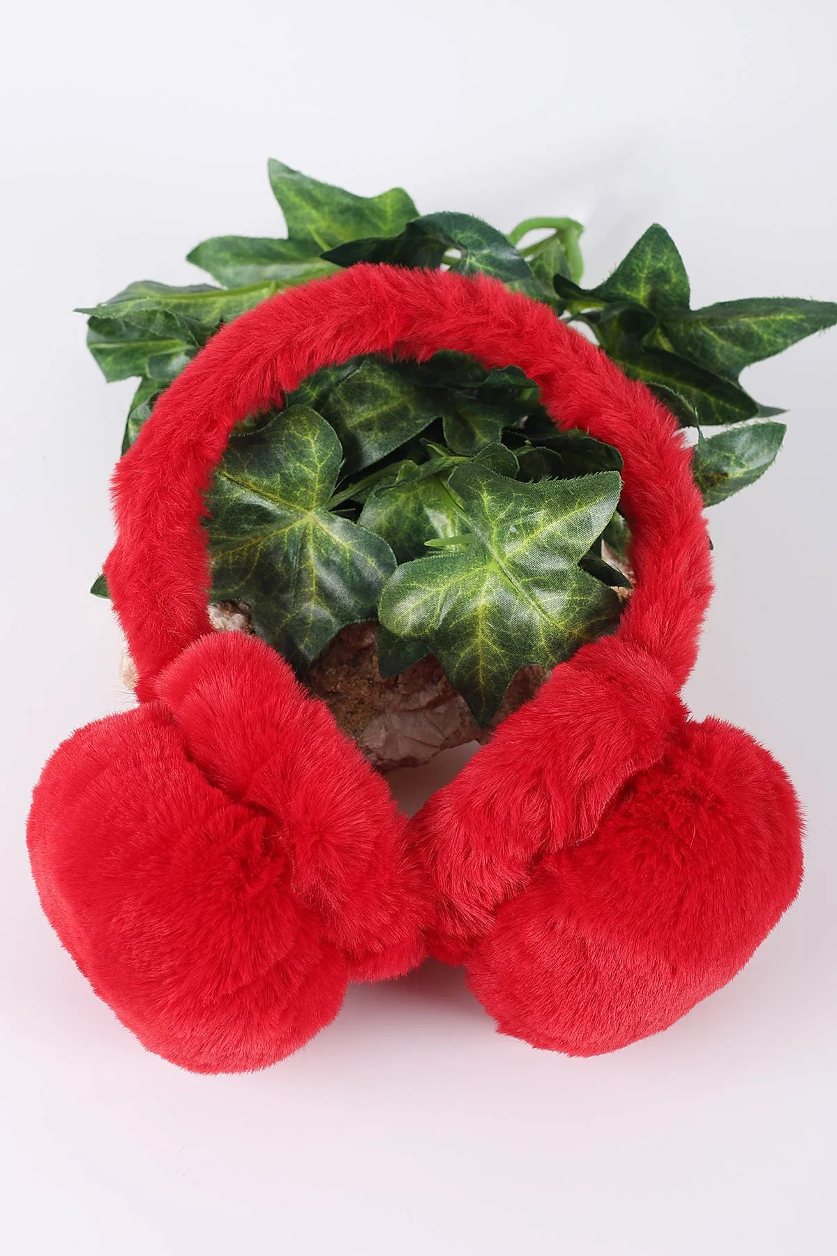 Kırmızı Peluş Kulaklık 410732