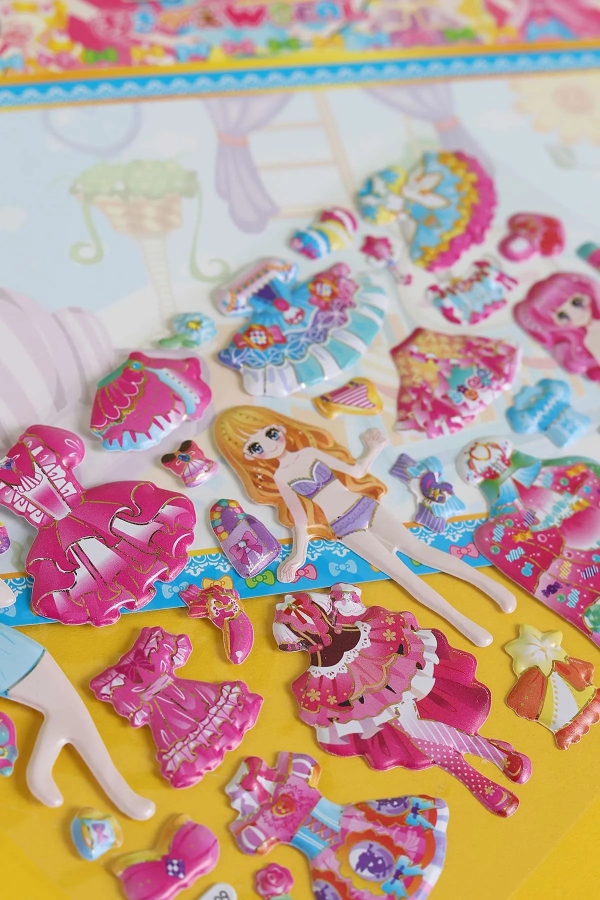 Kız Giydirme Sticker Set, Karışık Eğitici Çıkartmalar 292797