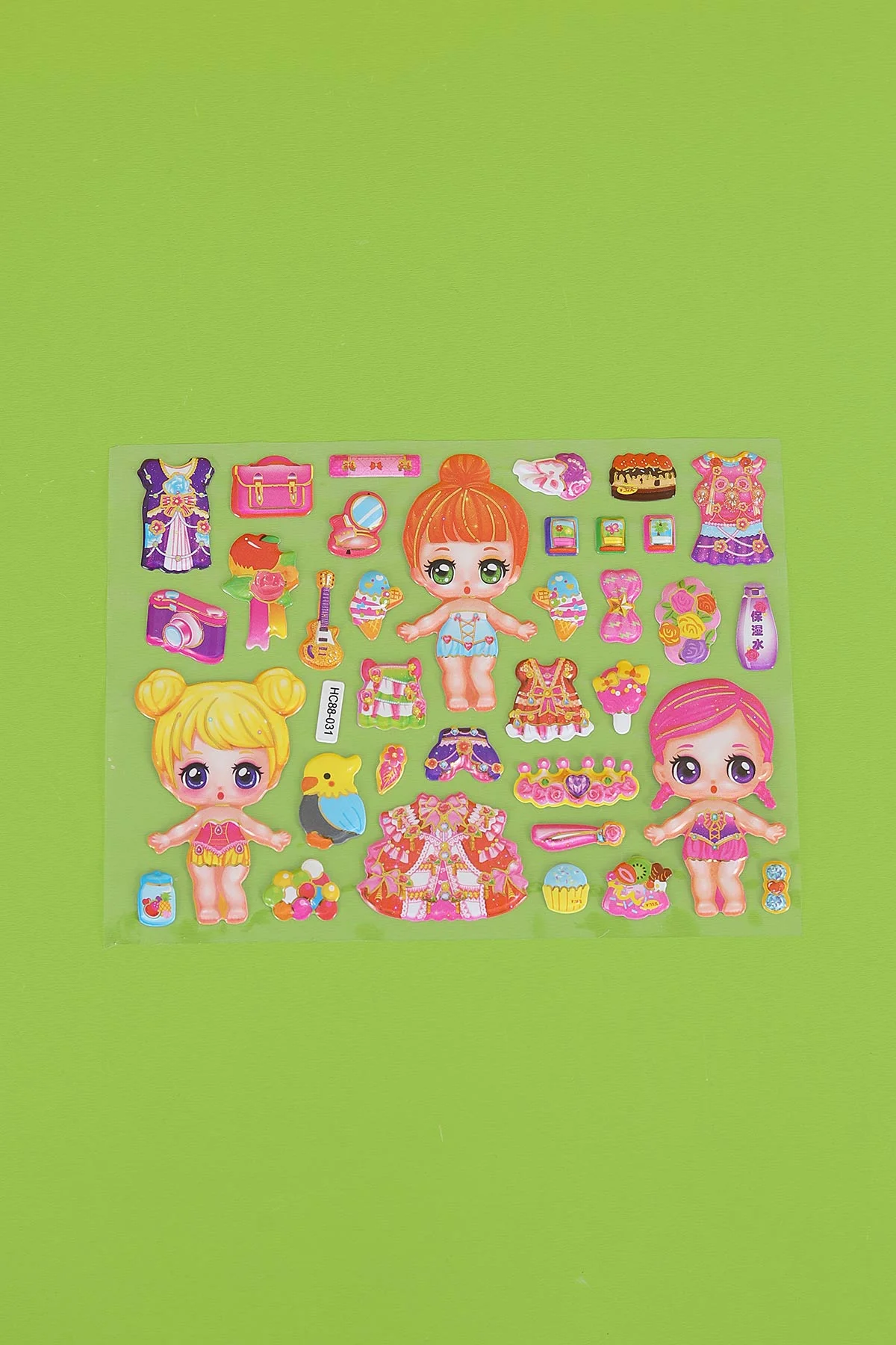 Kız Giydirme Sticker Set, Karışık Eğitici Çıkartmalar 295900