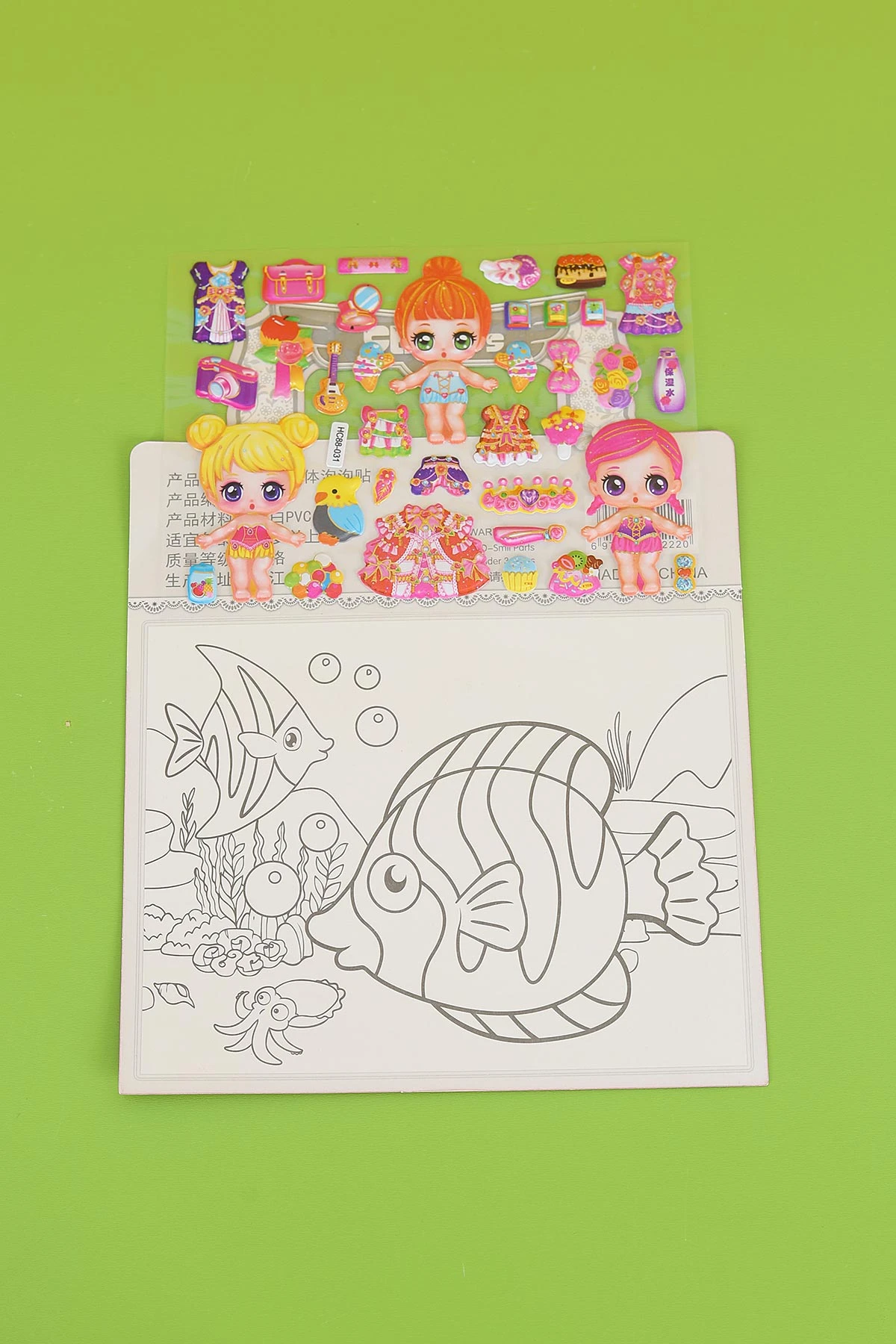 Kız Giydirme Sticker Set, Karışık Eğitici Çıkartmalar 295900