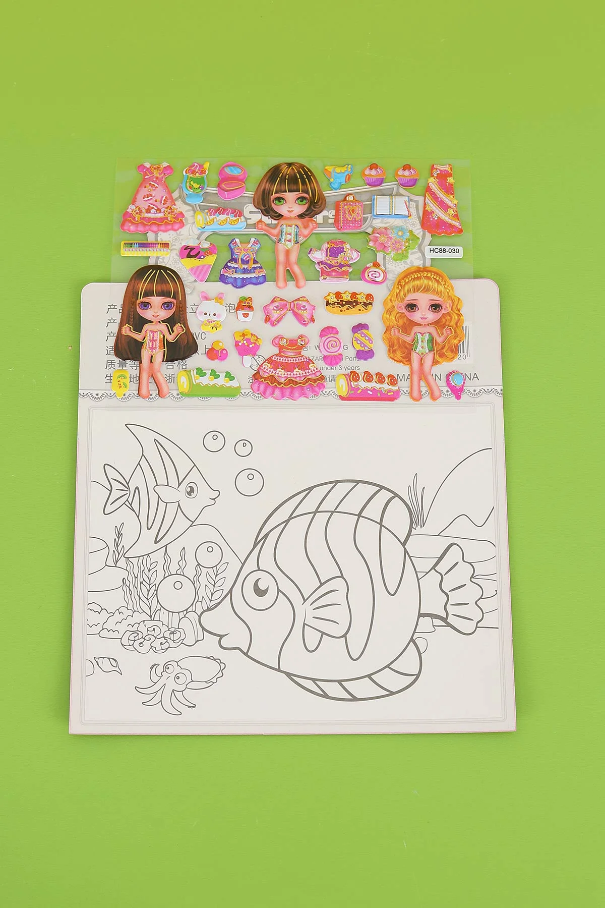 Kız Giydirme Sticker Set, Karışık Eğitici Çıkartmalar 295902