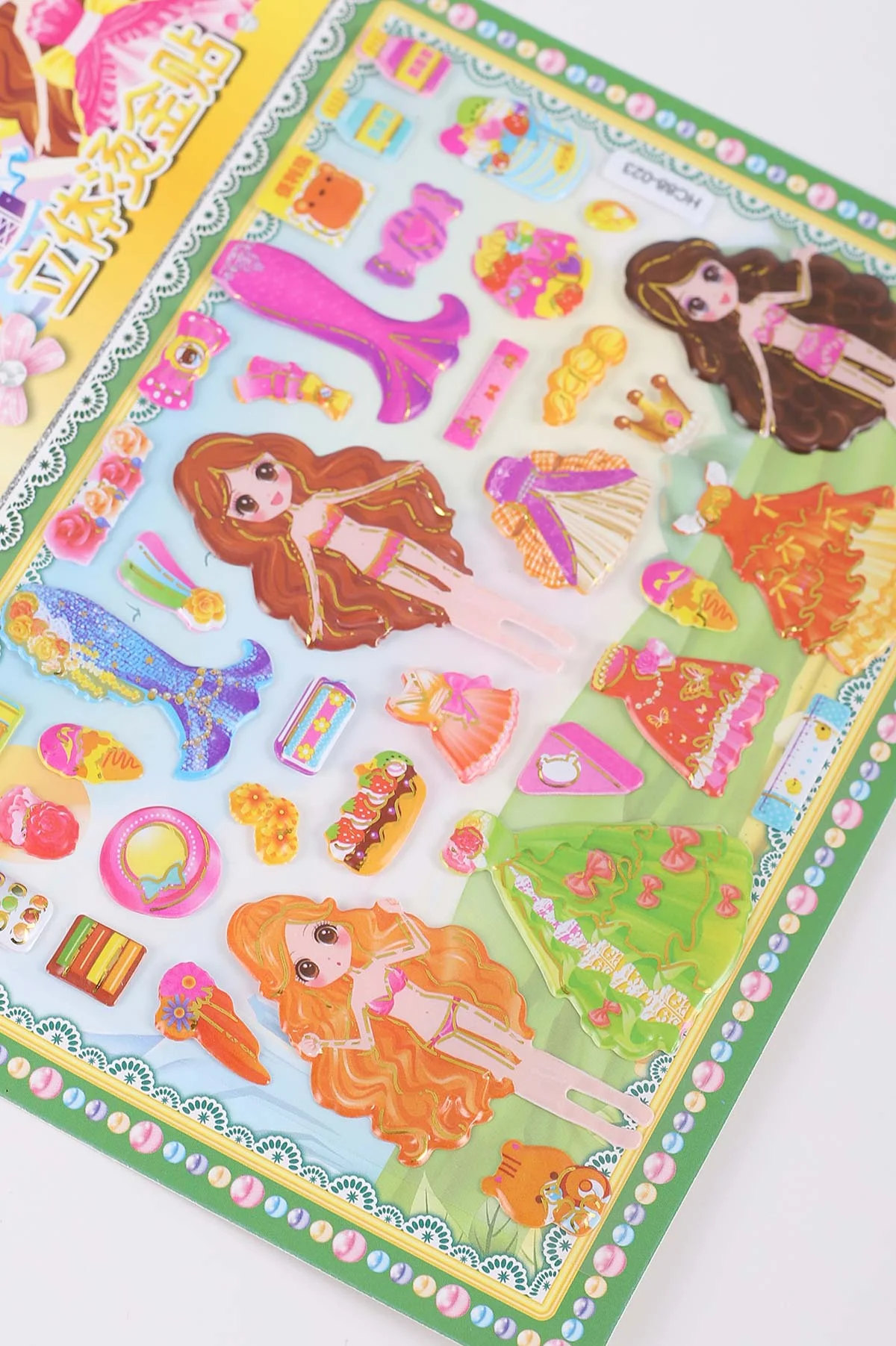 Kız Giydirme Sticker Set, Karışık Eğitici Çıkartmalar 297647