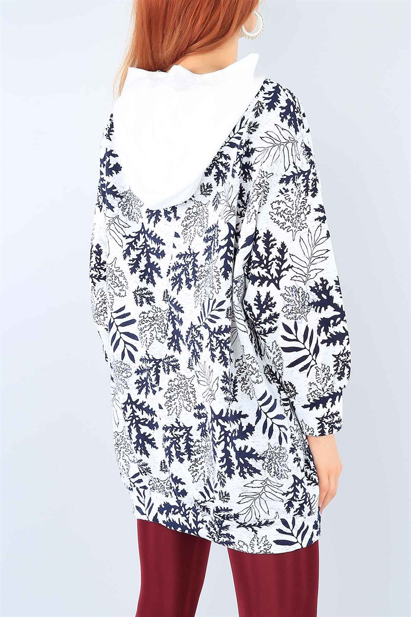 Komple Baskılı Kapüşonlu Tunik 38387