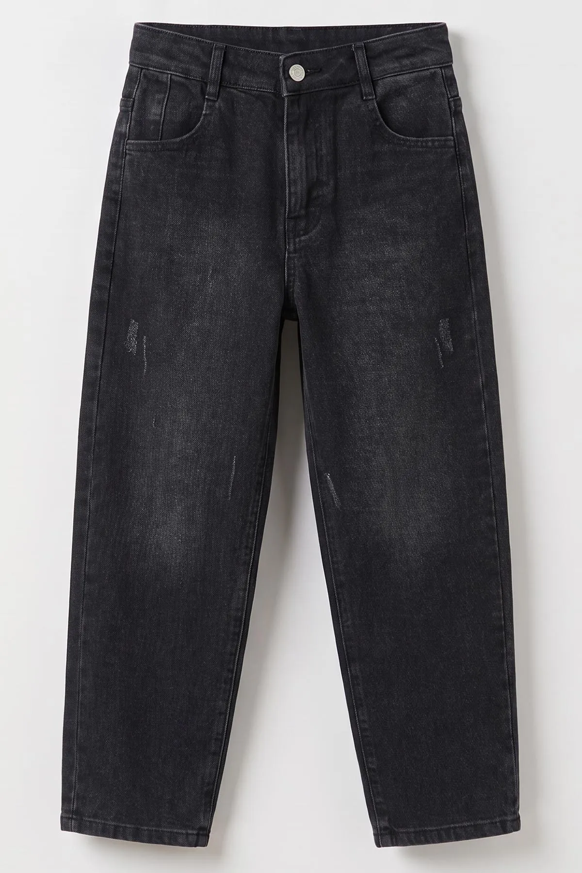 Koyu Füme (6-15 Yaş)Baggy Erkek Çocuk Kot Pantolon 492830