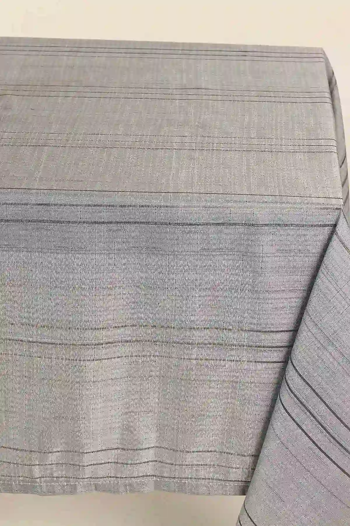 Koyu Gri 160x220 Çizgili Masa Örtüsü 379048