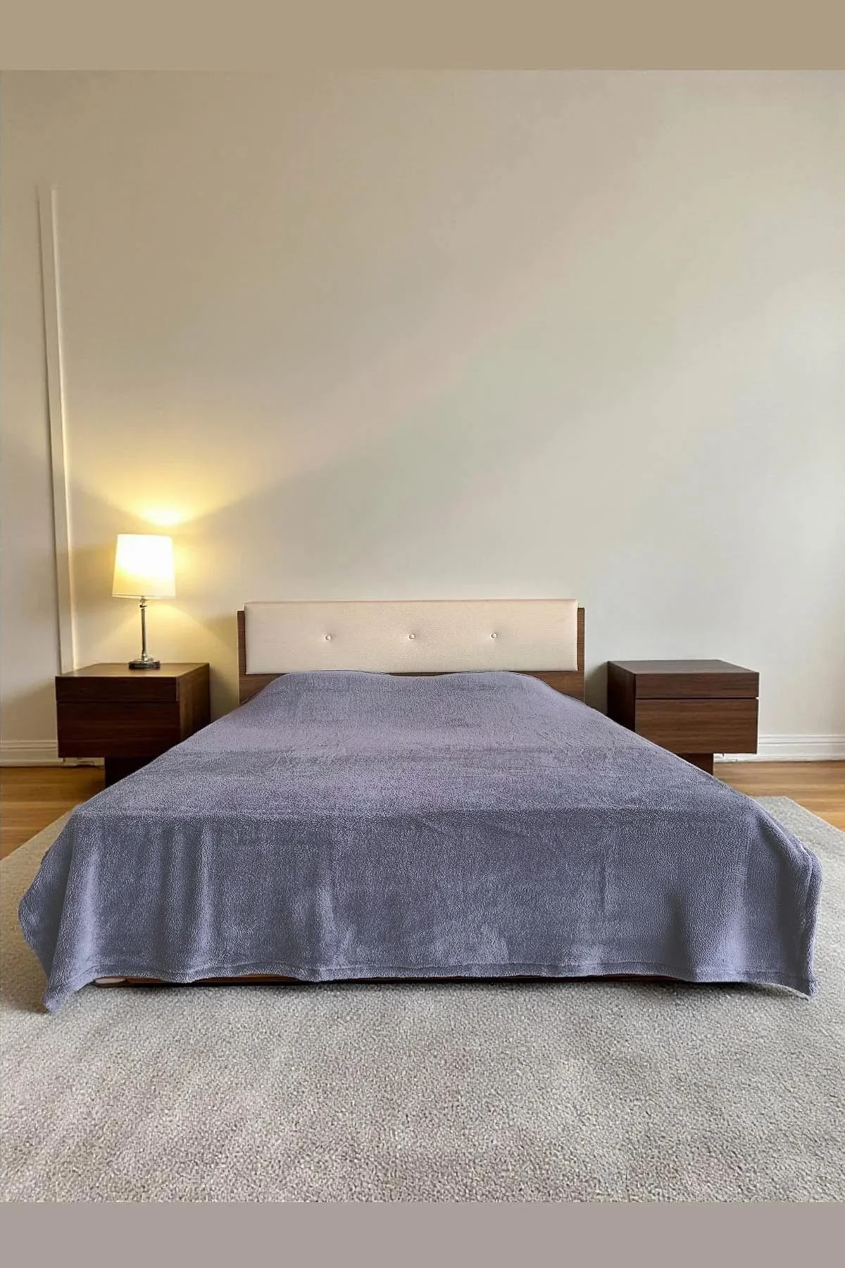 Koyu Gri 200x220 Cm Bella Home Çift Kişilik Welsoft Battaniye 413200