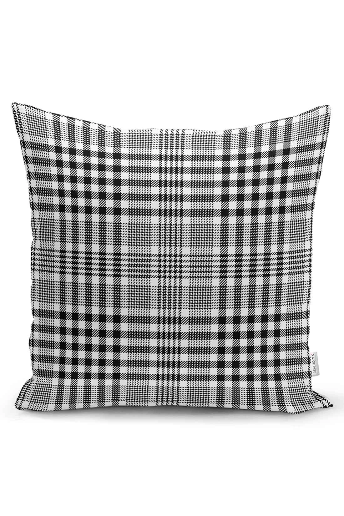 Füme 43x43 Dijital Baskılı Fermuarlı Modern Kırlent Kılıfı 252237