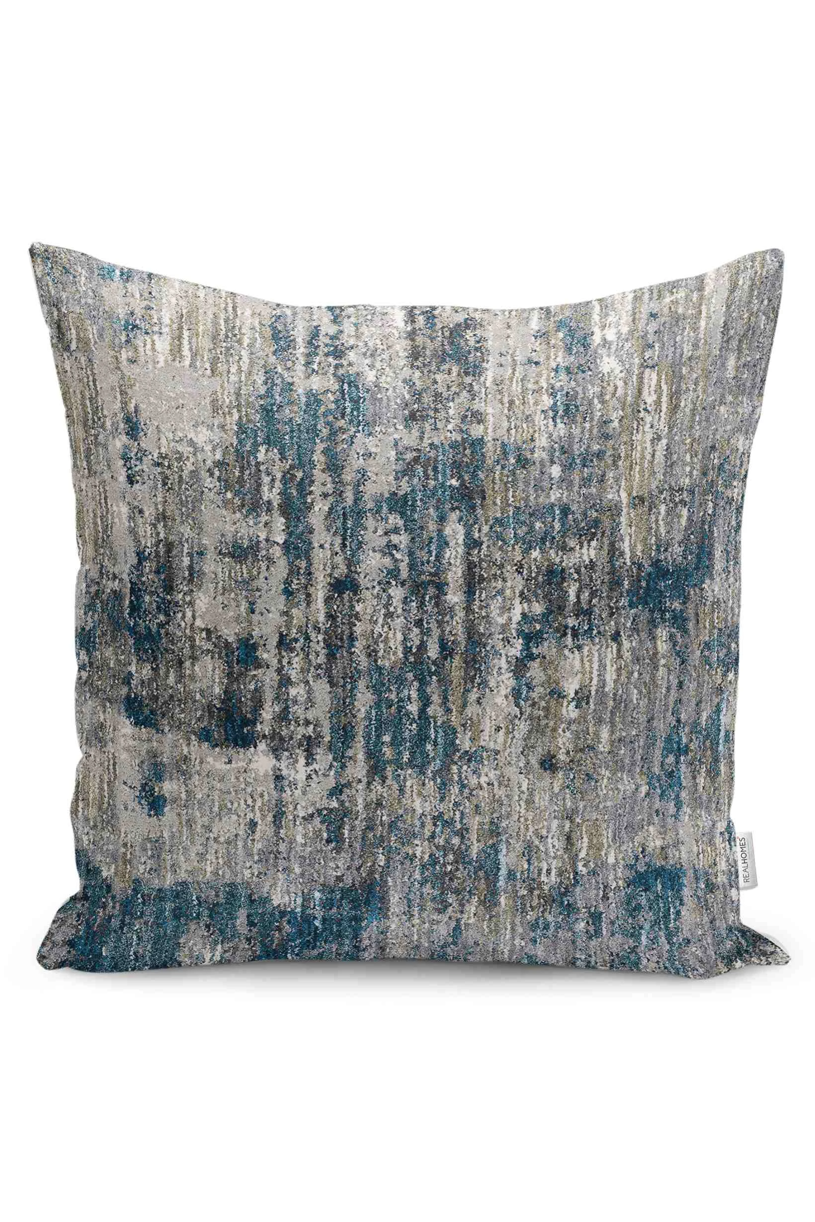 Taş 43x43 Dijital Baskılı Fermuarlı Modern Kırlent Kılıfı 252267