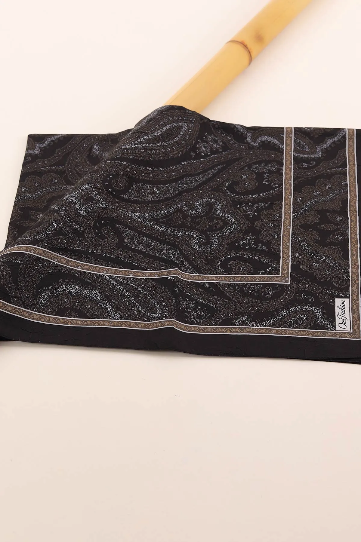 Koyu Kahve 75x180 Cm Our Fashion Dijital Baskılı Desenli Bambu Kraş Şal 408725