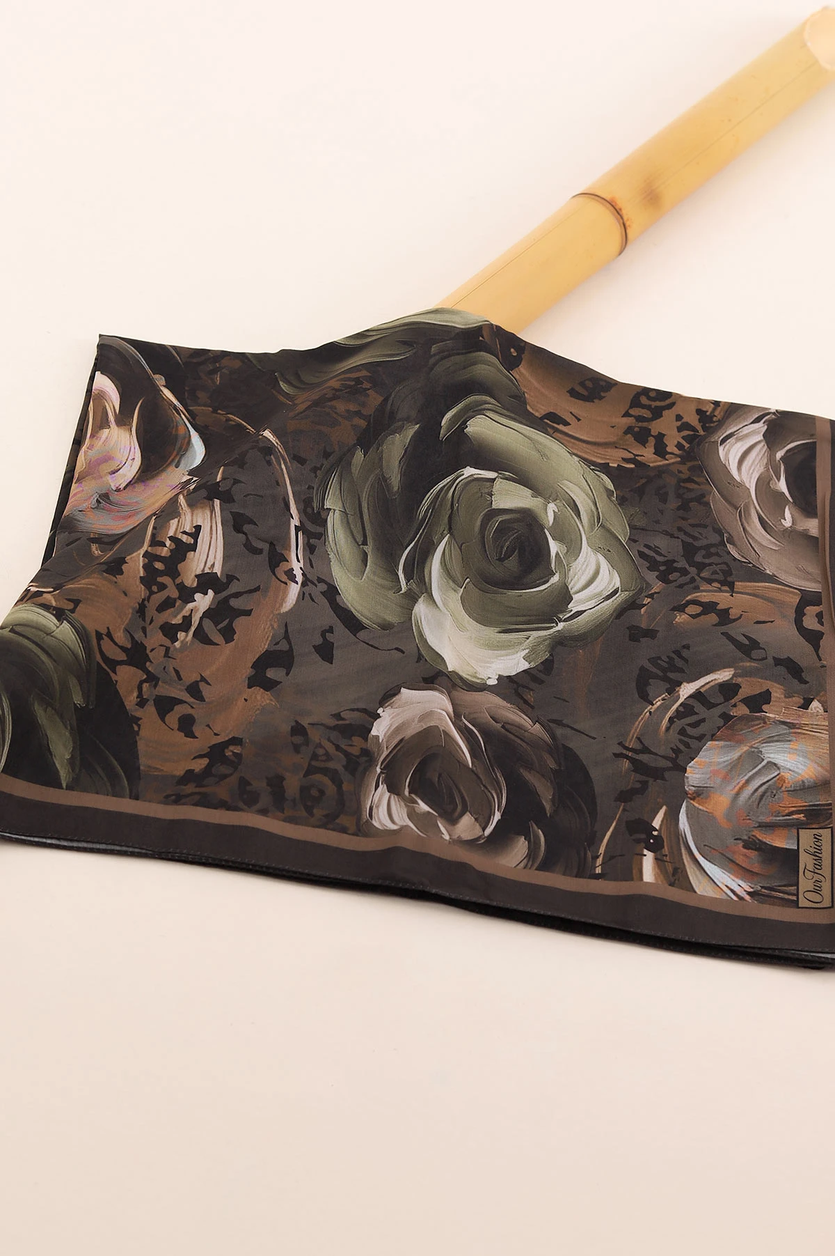 Koyu Kahve 75x180 Cm Our Fashion Dijital Baskılı Desenli Soft Şal 408622