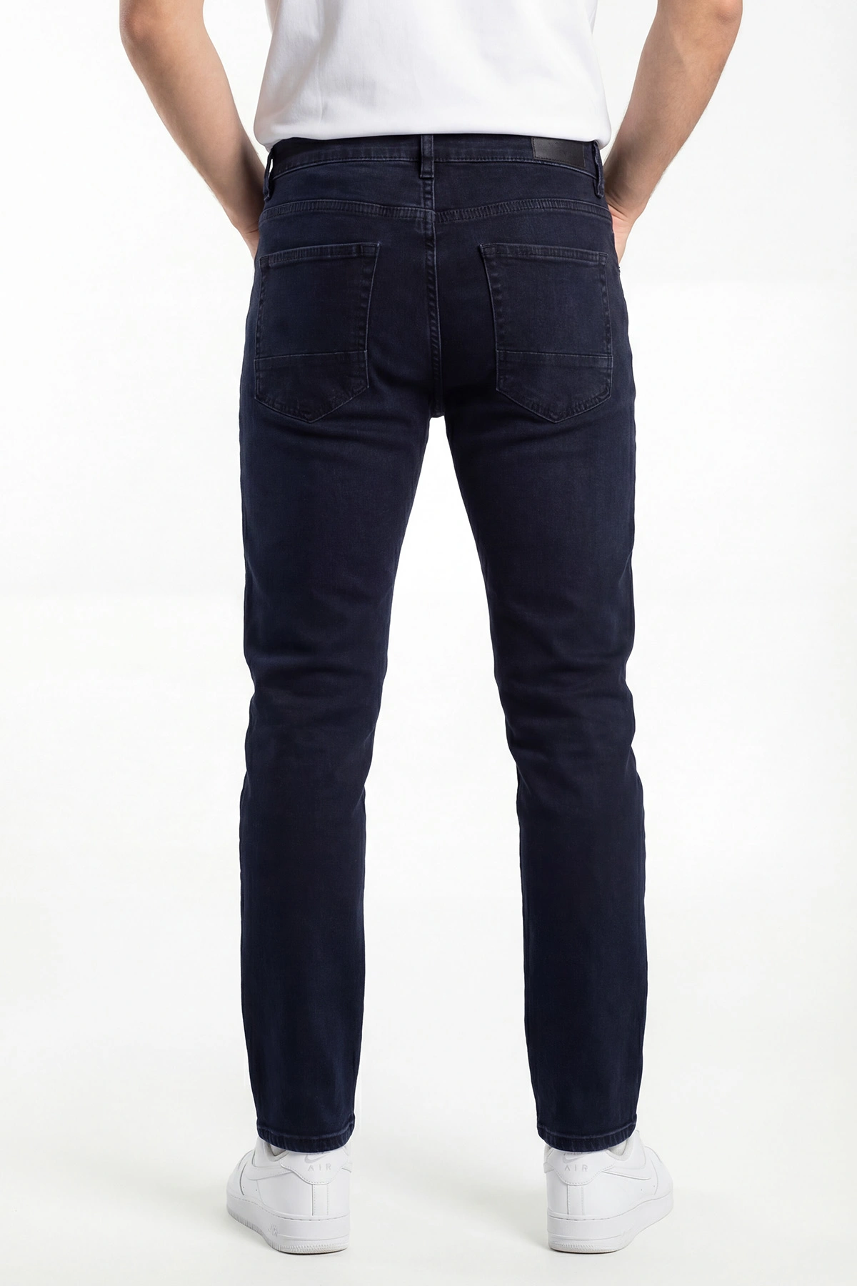 Koyu Lacivert Regular Fit Likralı Erkek Kot Pantolon 433693