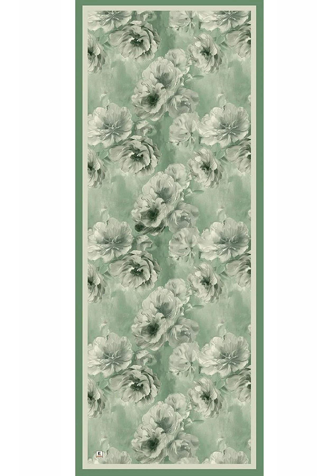 Koyu Mint 70x180 Cm Dijital Baskılı Çiçek Desen Soft Şal 482107