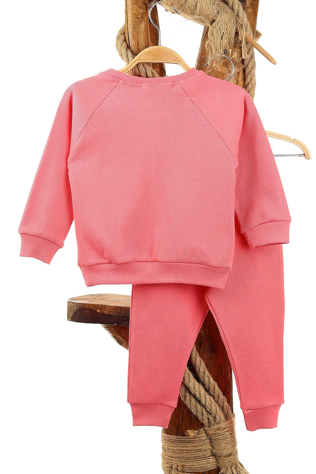 Koyu Pembe (1-4 Yaş) Kaşkorse Omuz Patlı Kız Çocuk takım 153830
