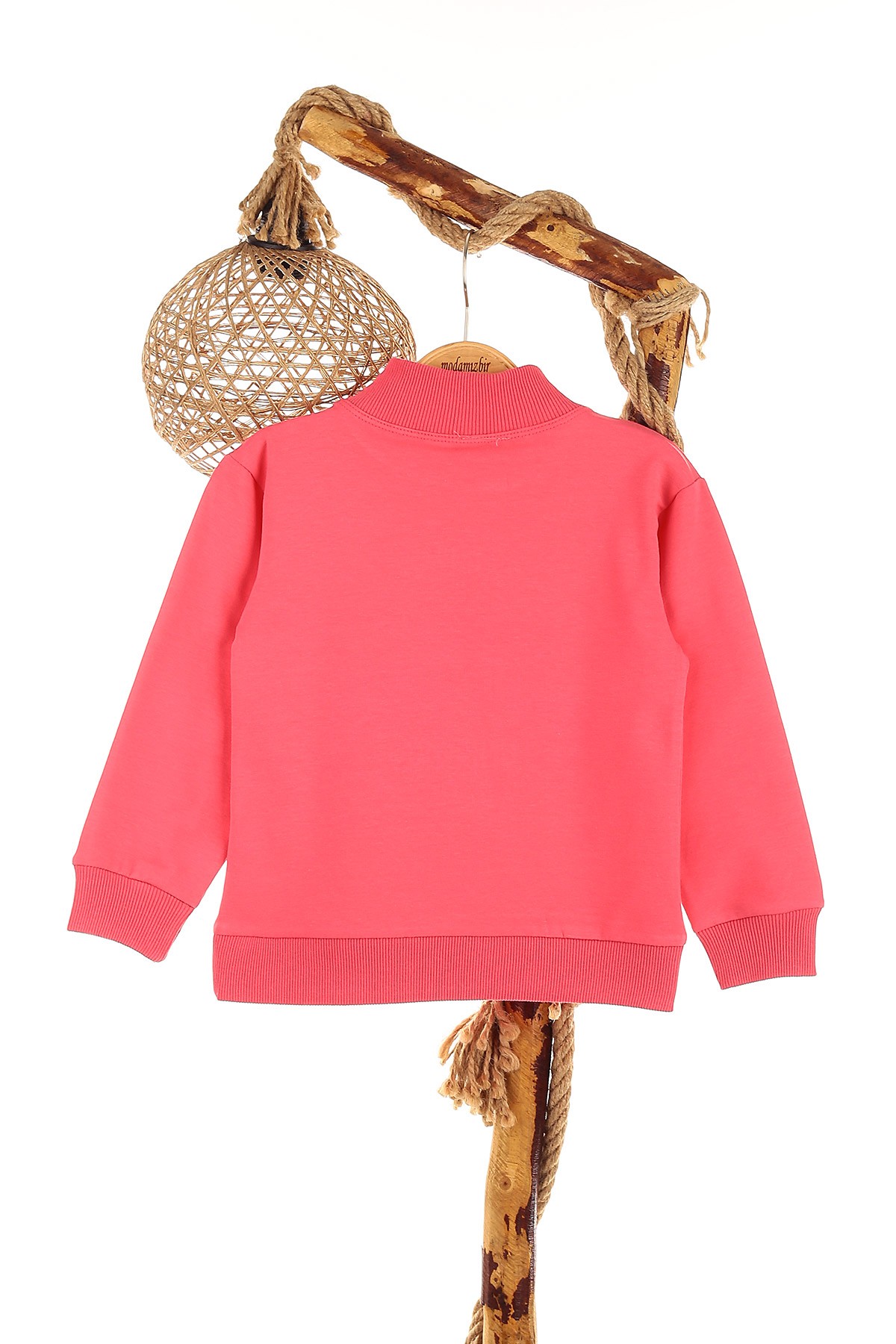 Koyu Pembe (5-8 Yaş) Part Tıme Baskılı İki İp Şardonlu Kız Çocuk Sweat 151582