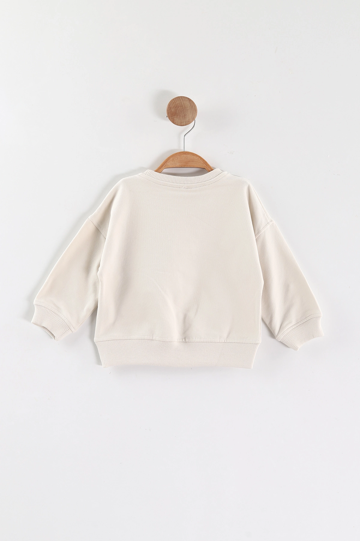 Krem (1-4 Yaş)Ayıcık Aksesuarlı Erkek Çocuk Sweatshirt 432821