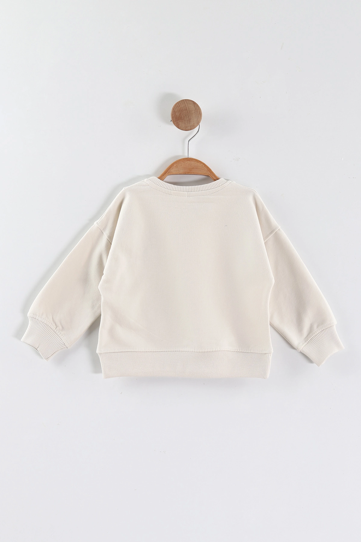 Krem (1-4 Yaş)Süzene Nakışlı Baskılı Erkek Çocuk Sweatshirt 432903