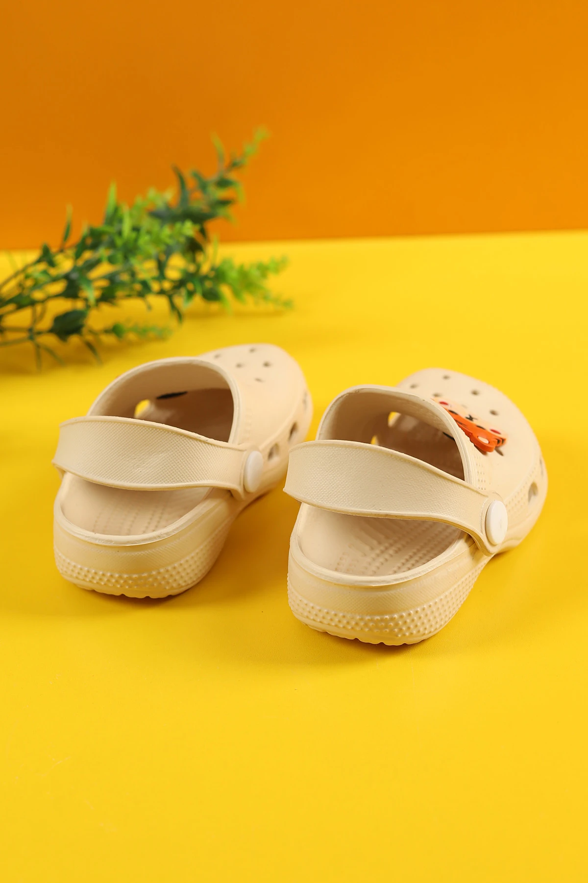 Krem (22-25) Figürlü Eva Bebe Terlik & Sandalet 258821