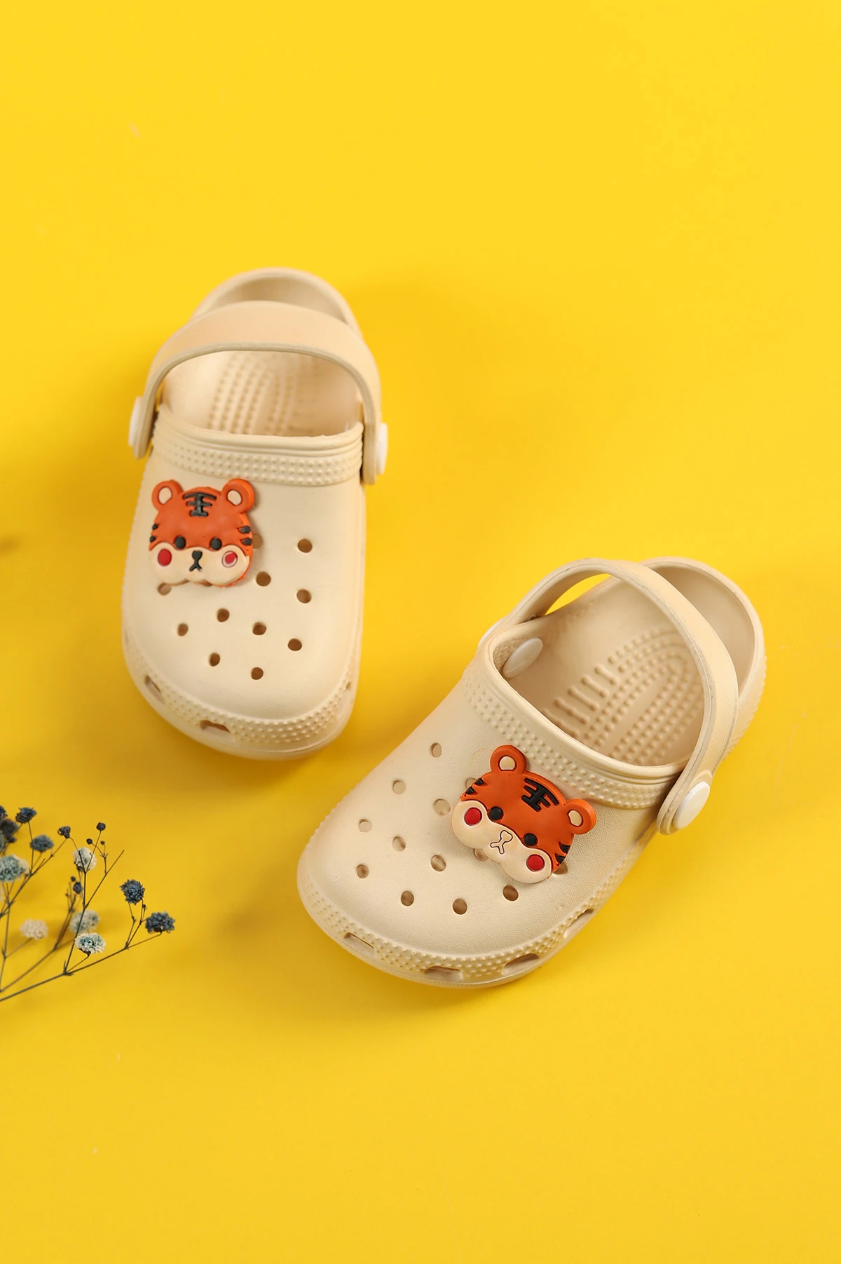 Krem (22-25) Figürlü Eva Bebe Terlik & Sandalet 258821