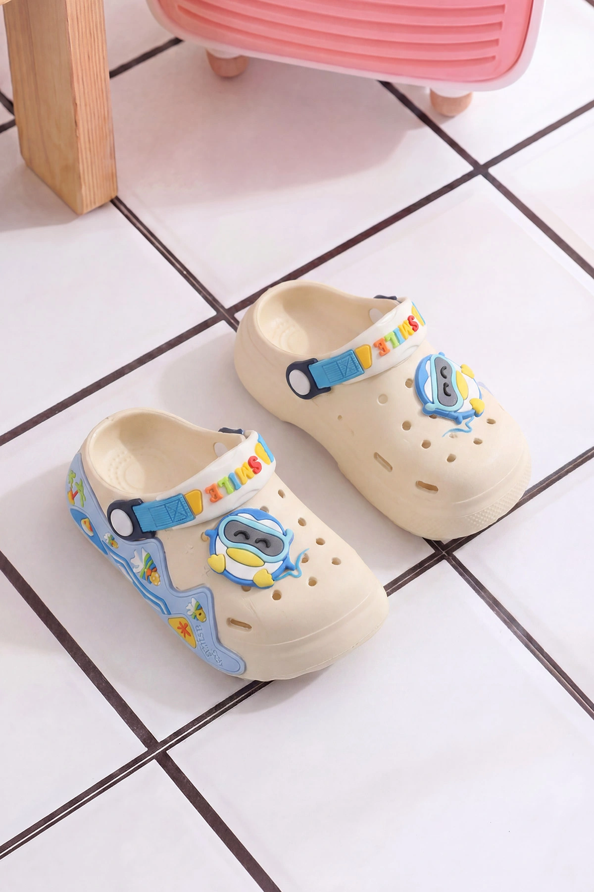 Krem ( 25 - 30 ) Figürlü Erkek Çocuk Sandalet 462489