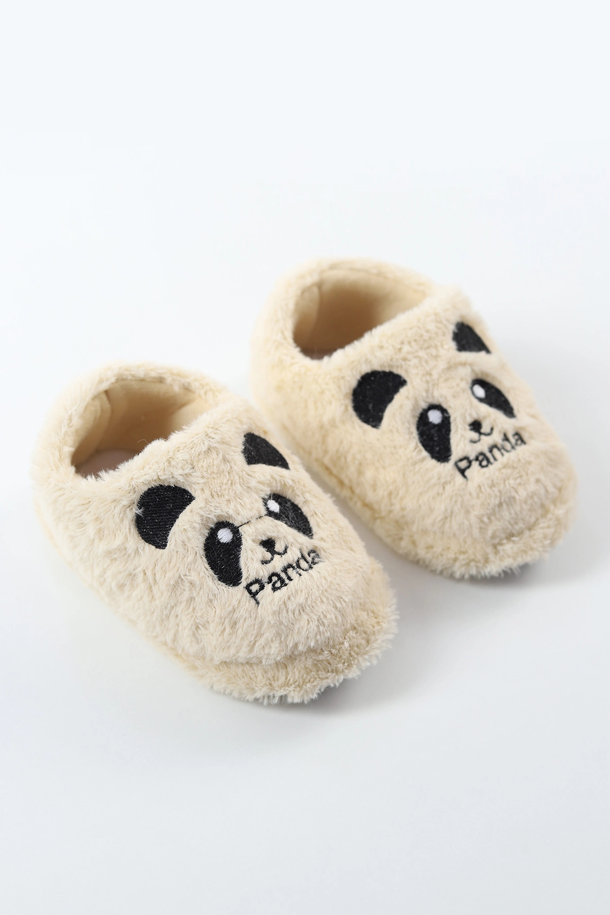 Krem ( 25 - 30 ) Peluş Figürlü Erkek Çocuk Panduf 488288
