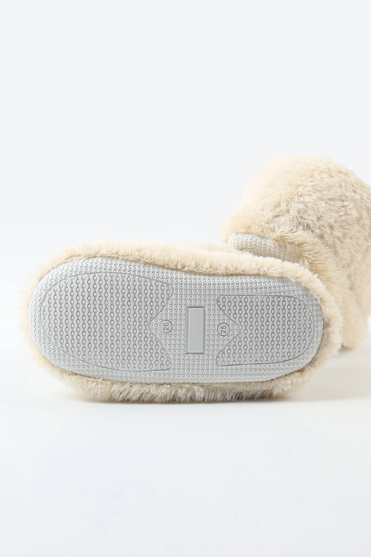 Krem ( 25 - 30 ) Peluş Figürlü Erkek Çocuk Panduf 488288