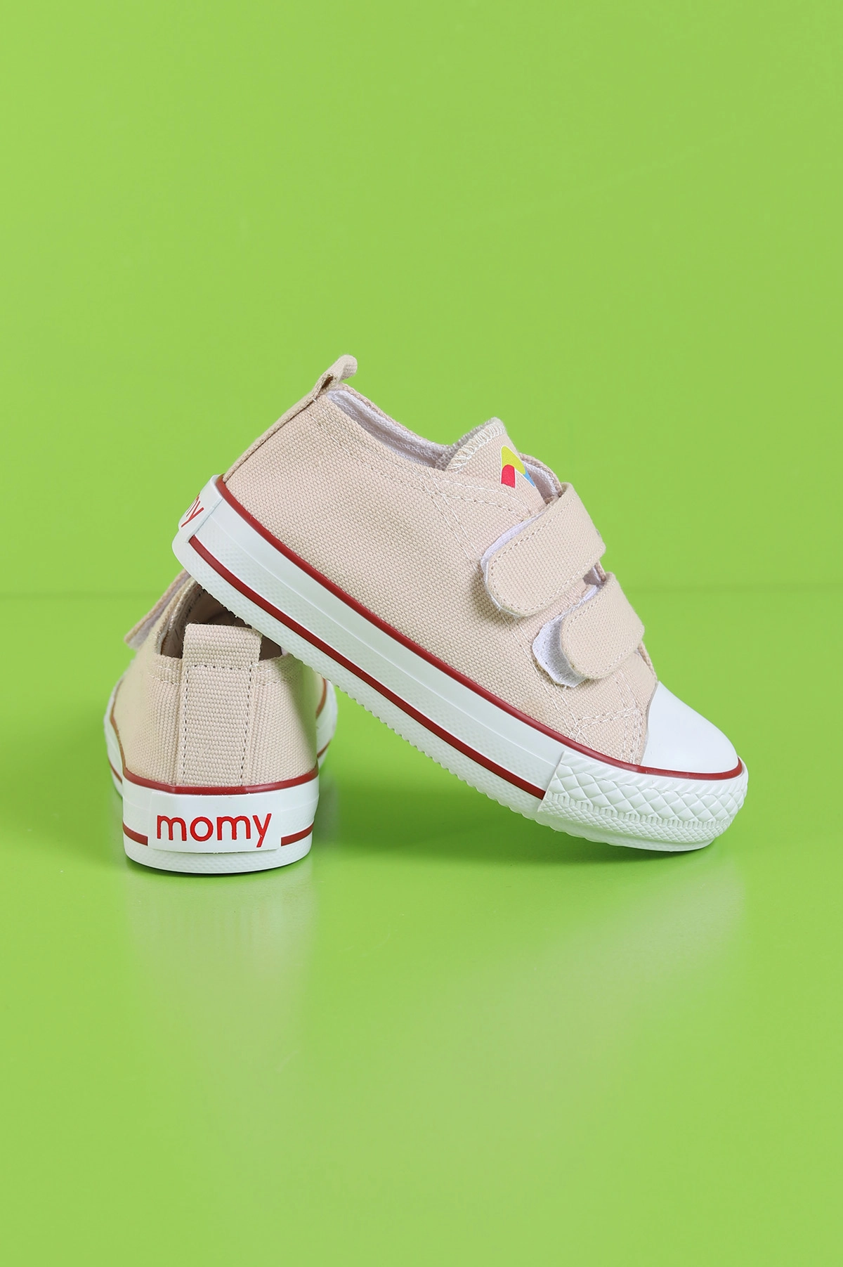 Krem (26-30 Patik) Keten Çift Cırtlı Unisex Çocuk Ayakkabı 276142