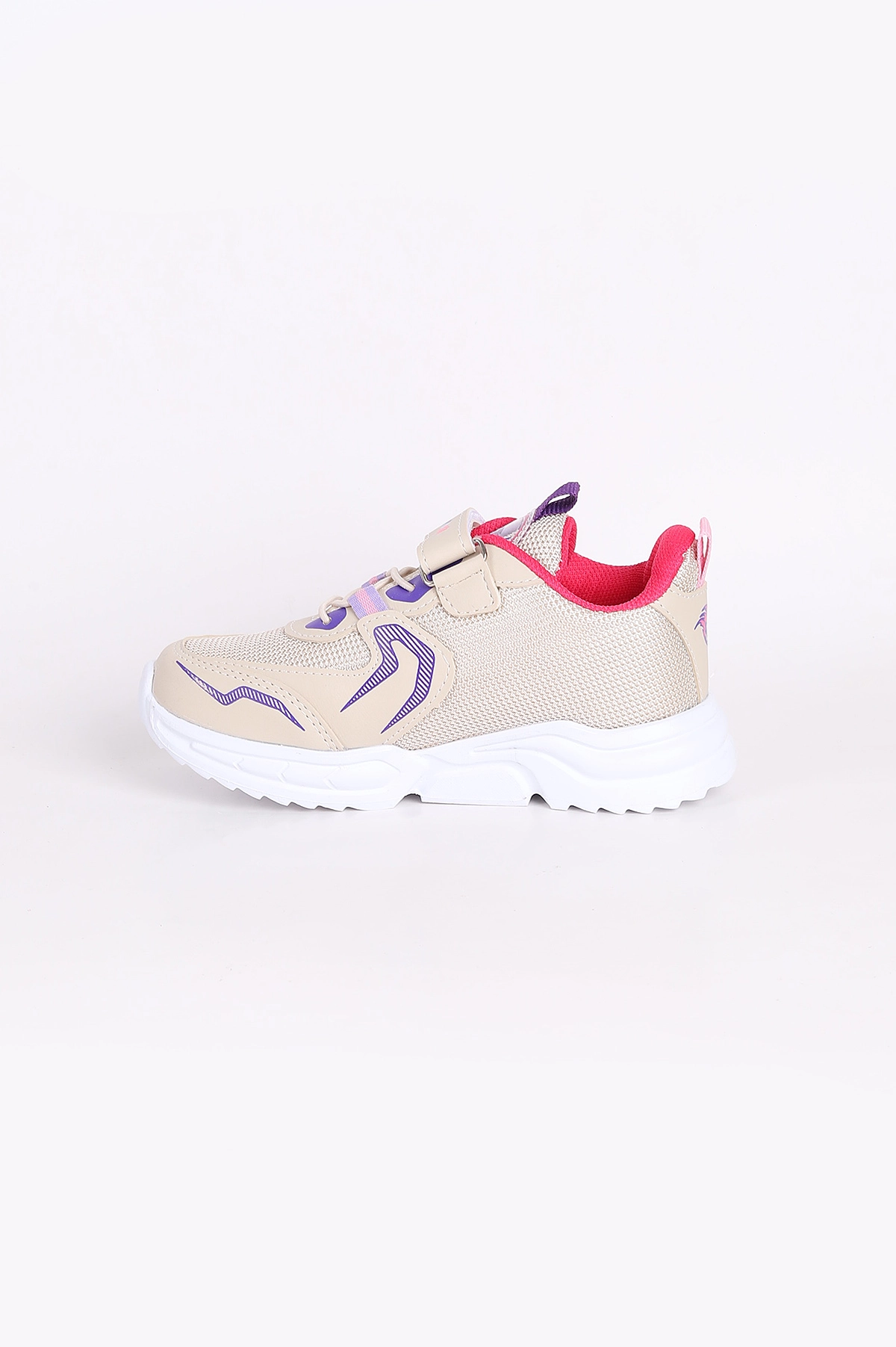 Krem (31-35 Filet)Kalın Taban Cırtlı Çocuk Spor Ayakkabı 346778
