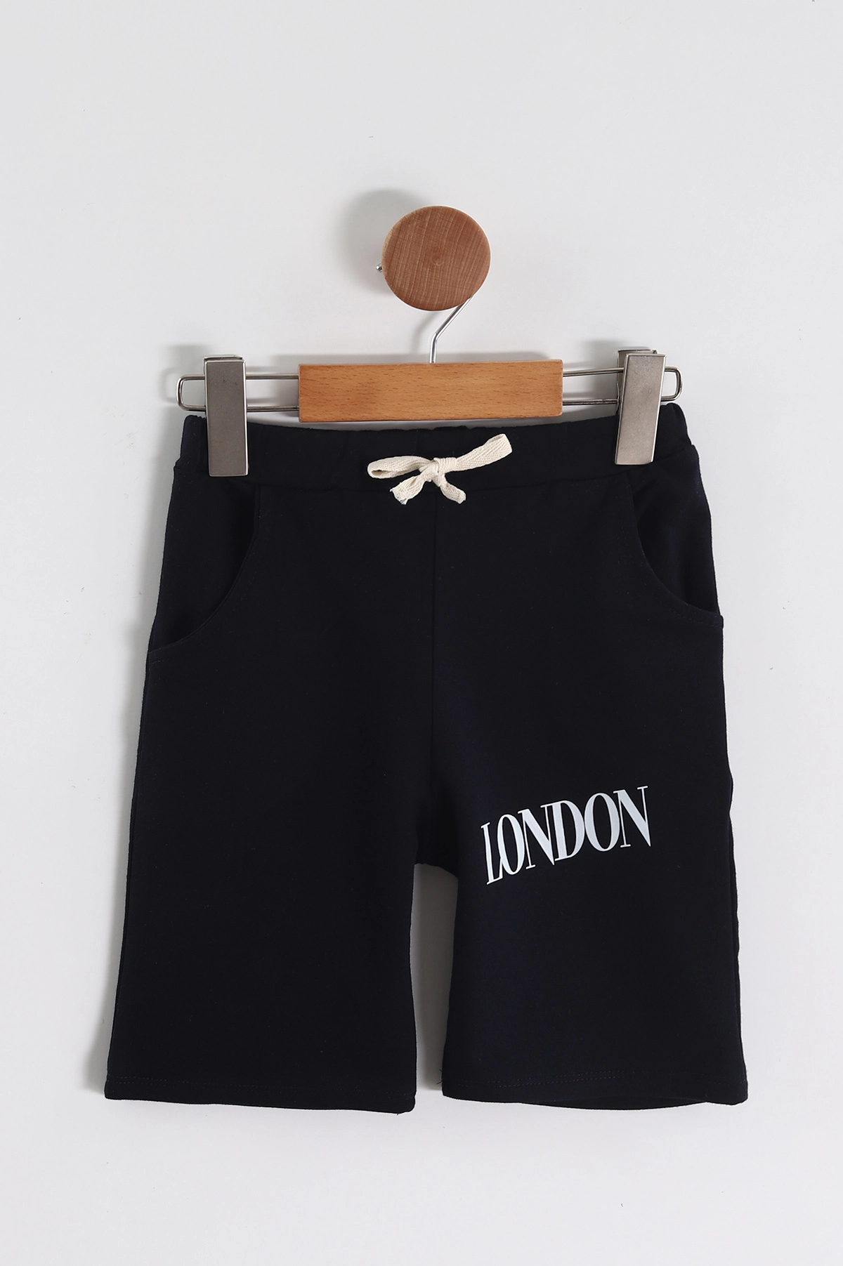 Krem (6-9 Yaş) London Baskılı Erkek Çocuk Takım 464917