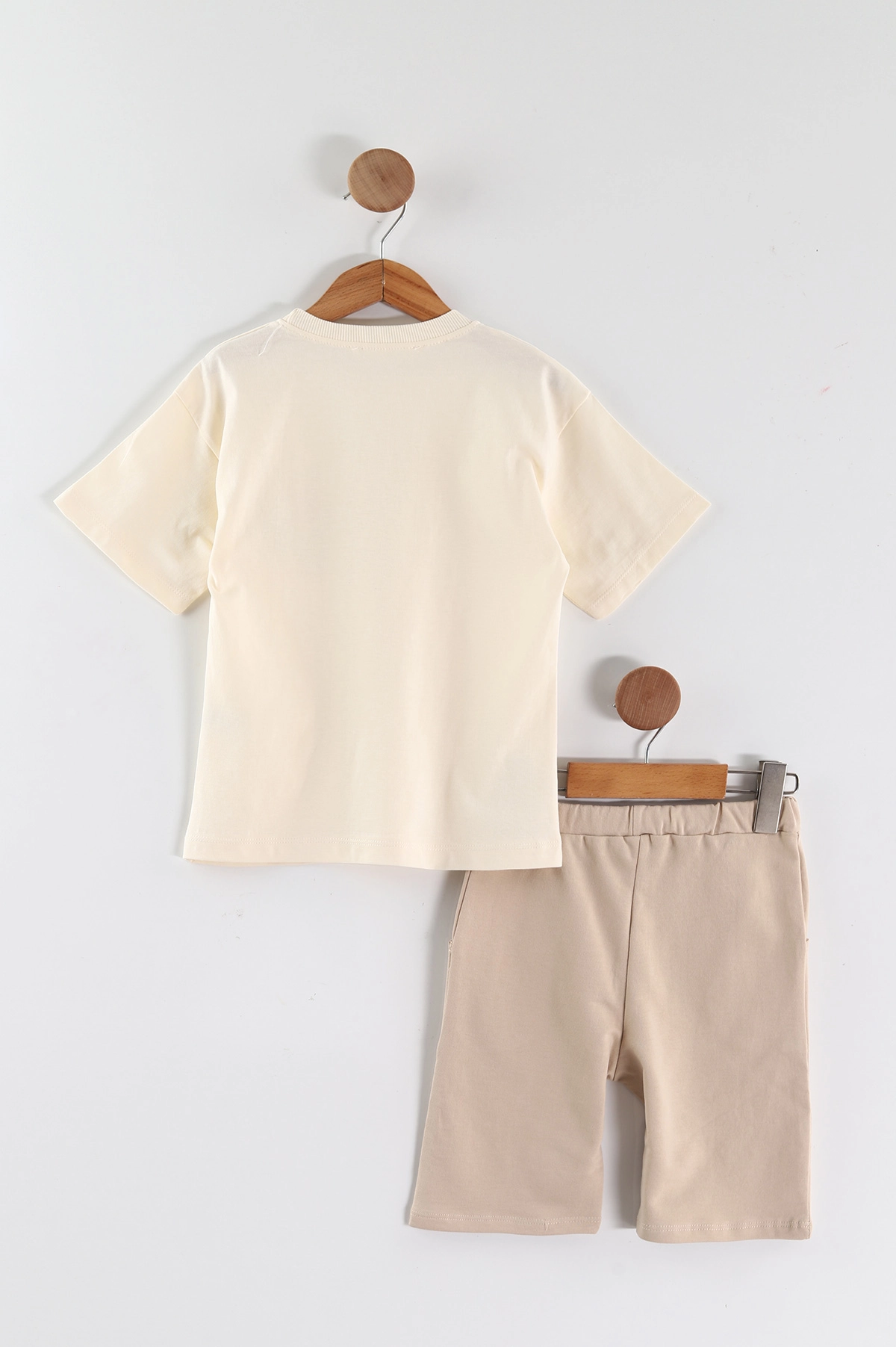 Krem (6-9 Yaş) Sunshine Baskılı Erkek Çocuk Takım 464911