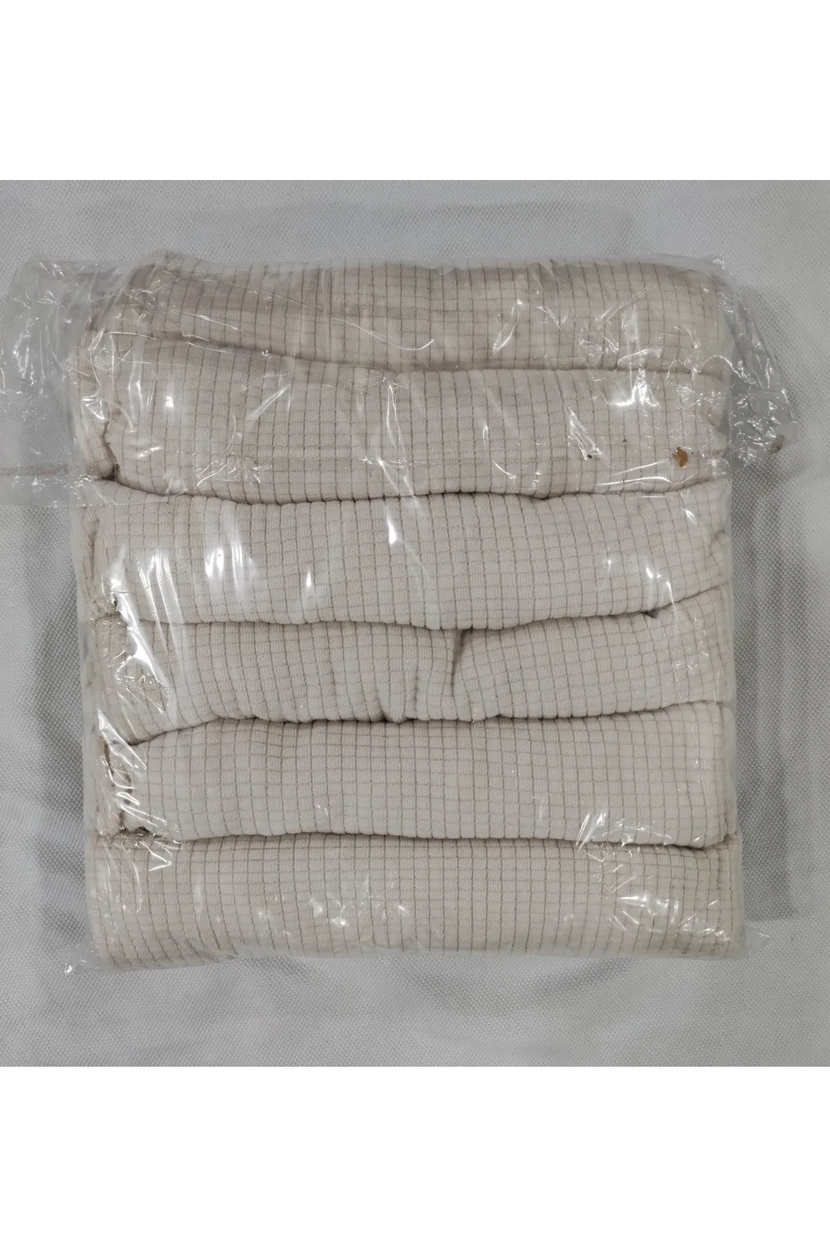 Krem 6'lı Bambu Sandalye Kılıfı 281784