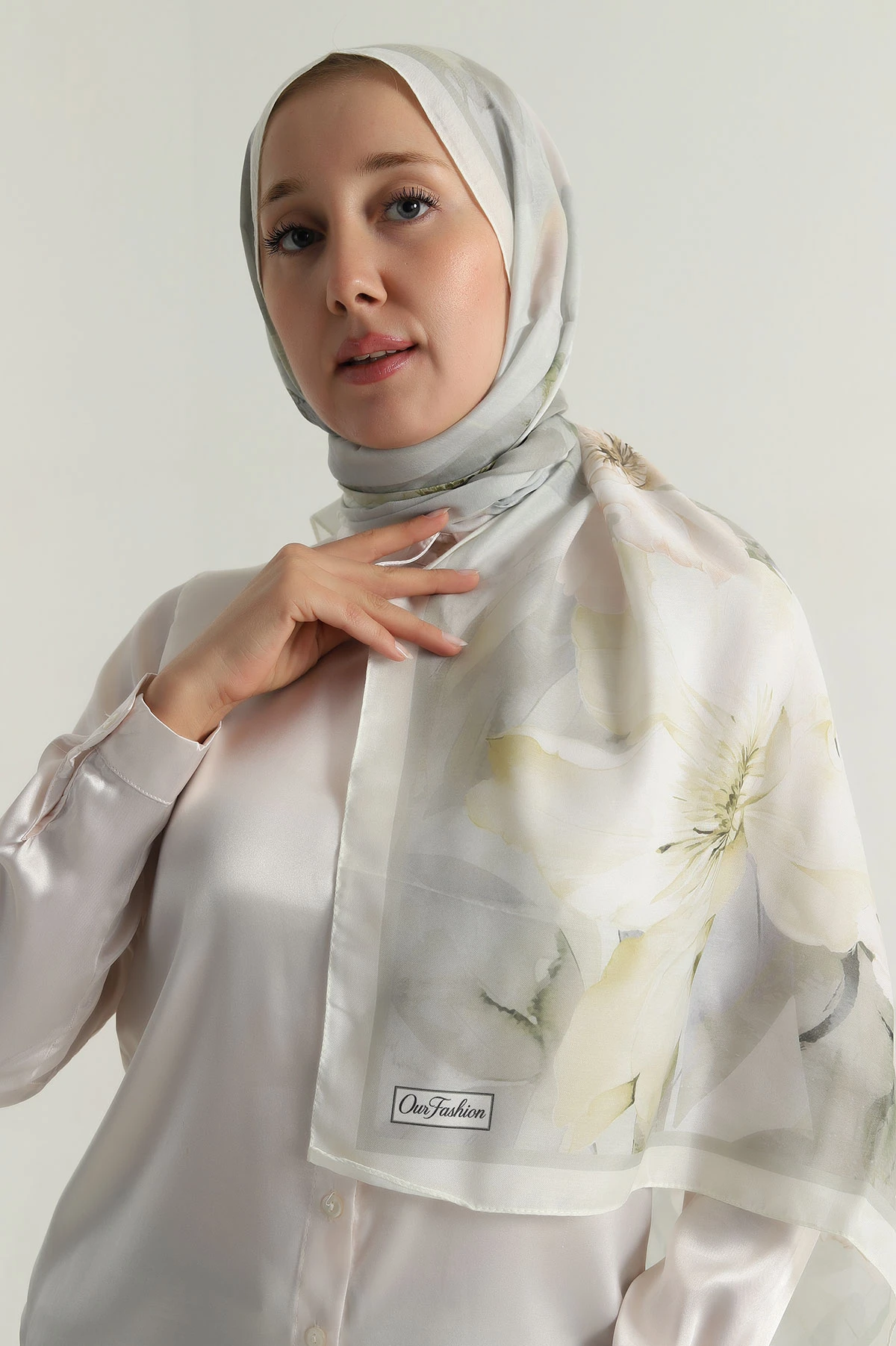 Krem 75x180 Cm Our Fashion Dijital Baskılı Desenli Soft Şal 396838