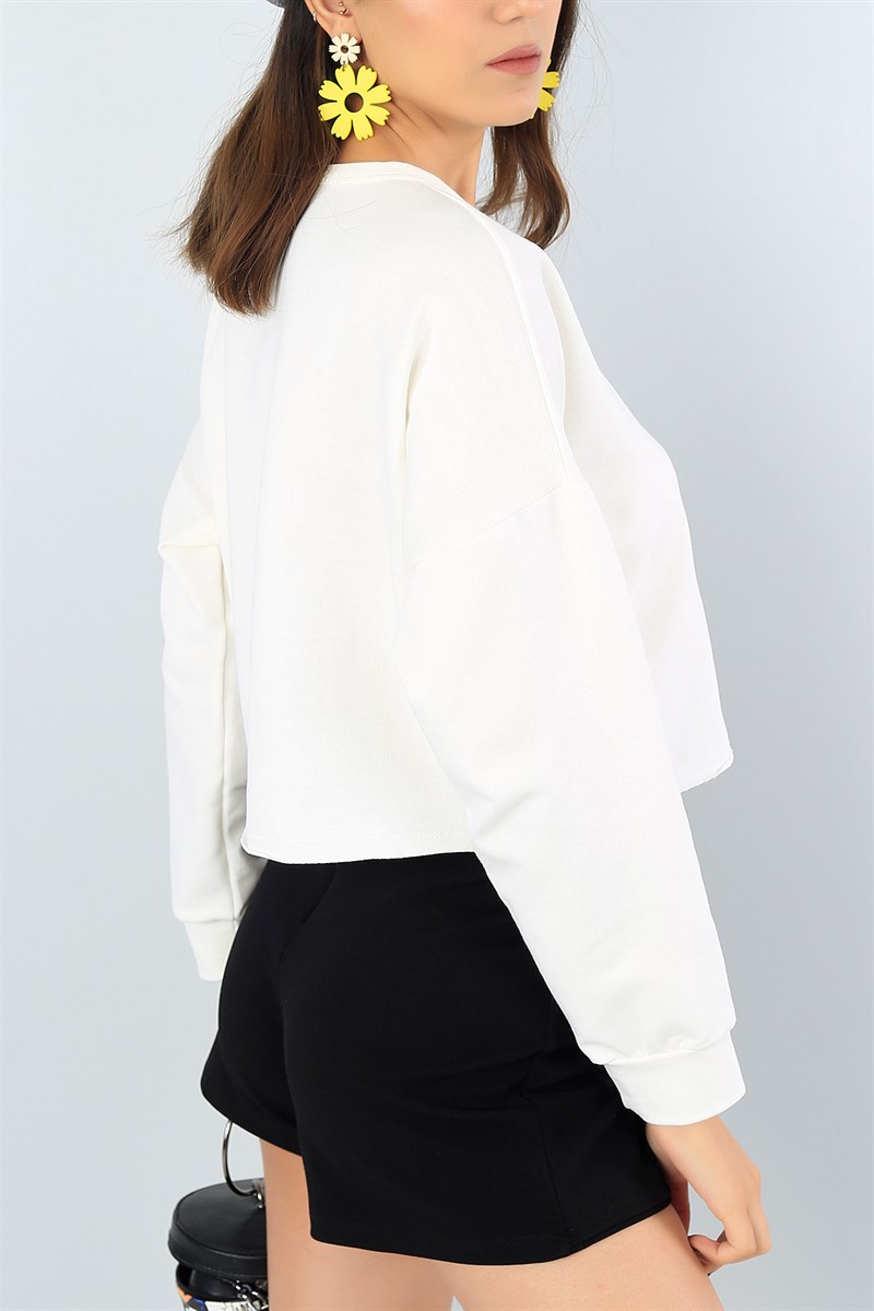 Krem Bayan Crop Sweat 41321