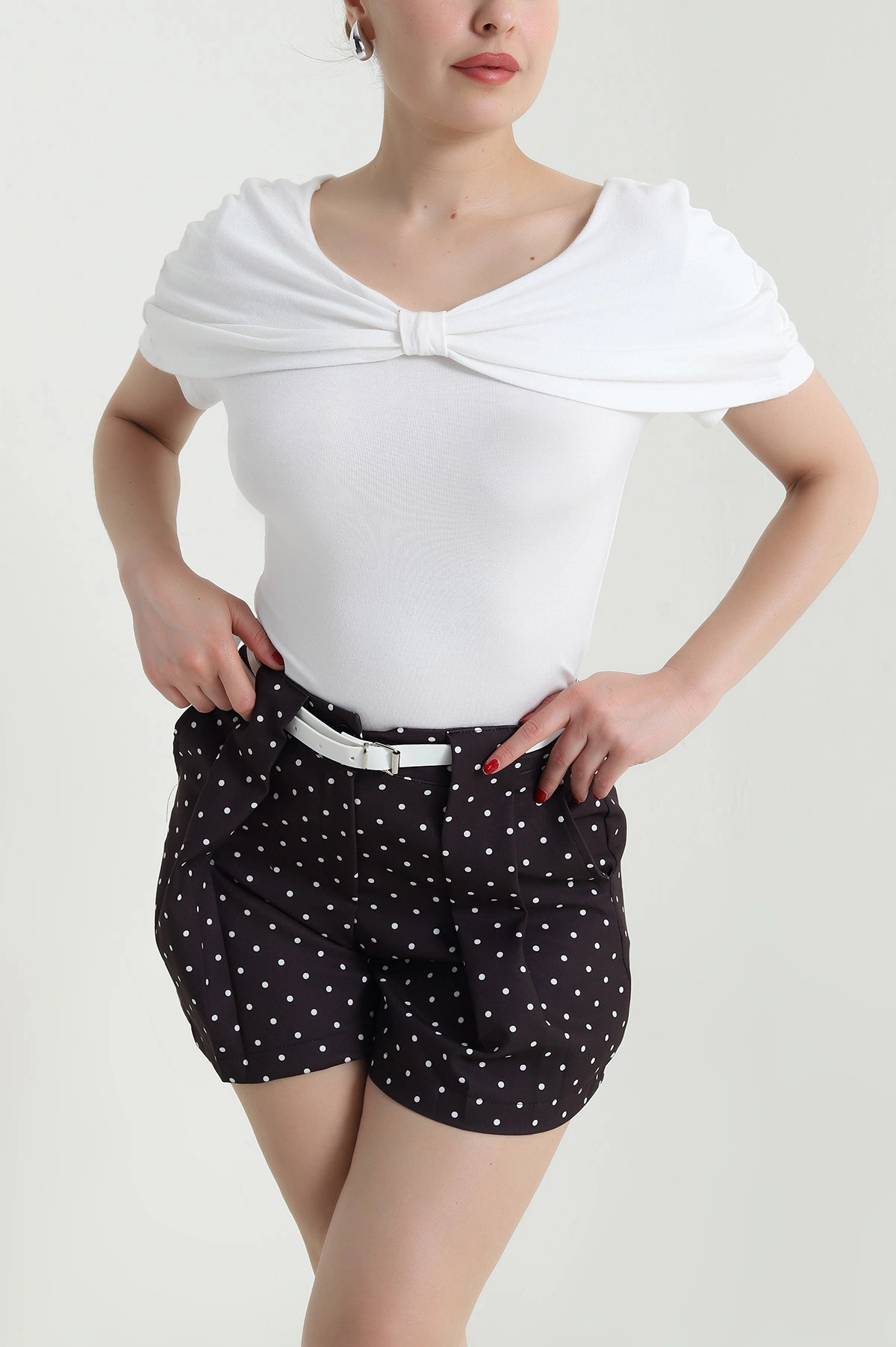 Krem Buzzy Fiyonk Tasarım Bluz 466478